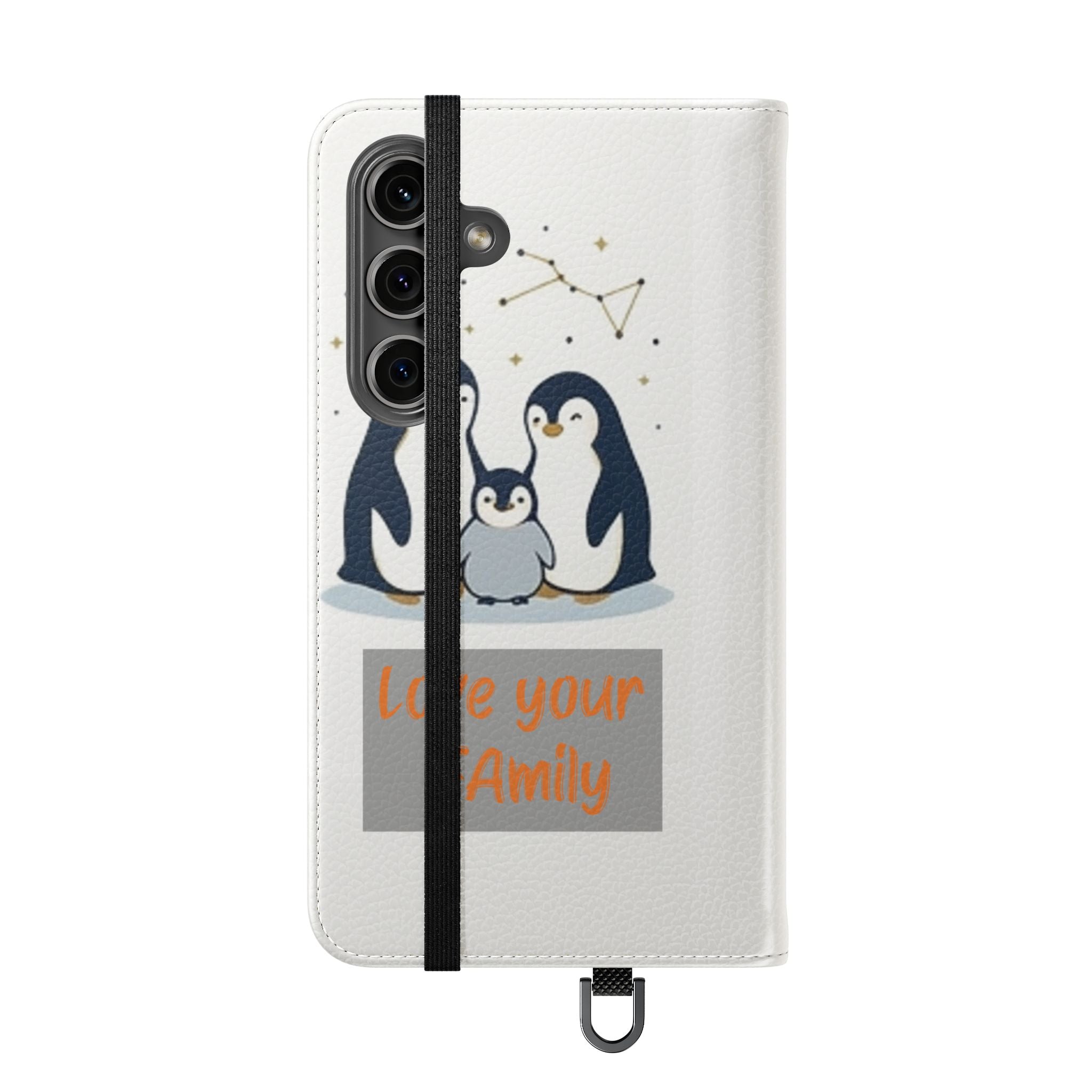 Penguin Family Love Phone flip case