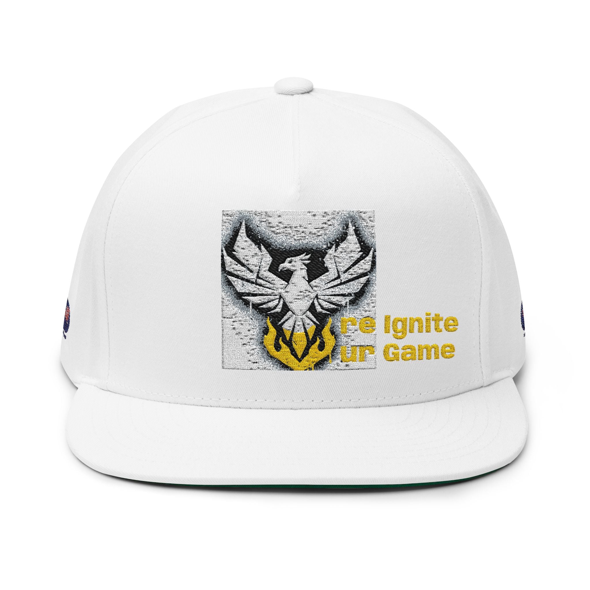 Embroidered Flat Bill Cap — Bold Eagle Logo