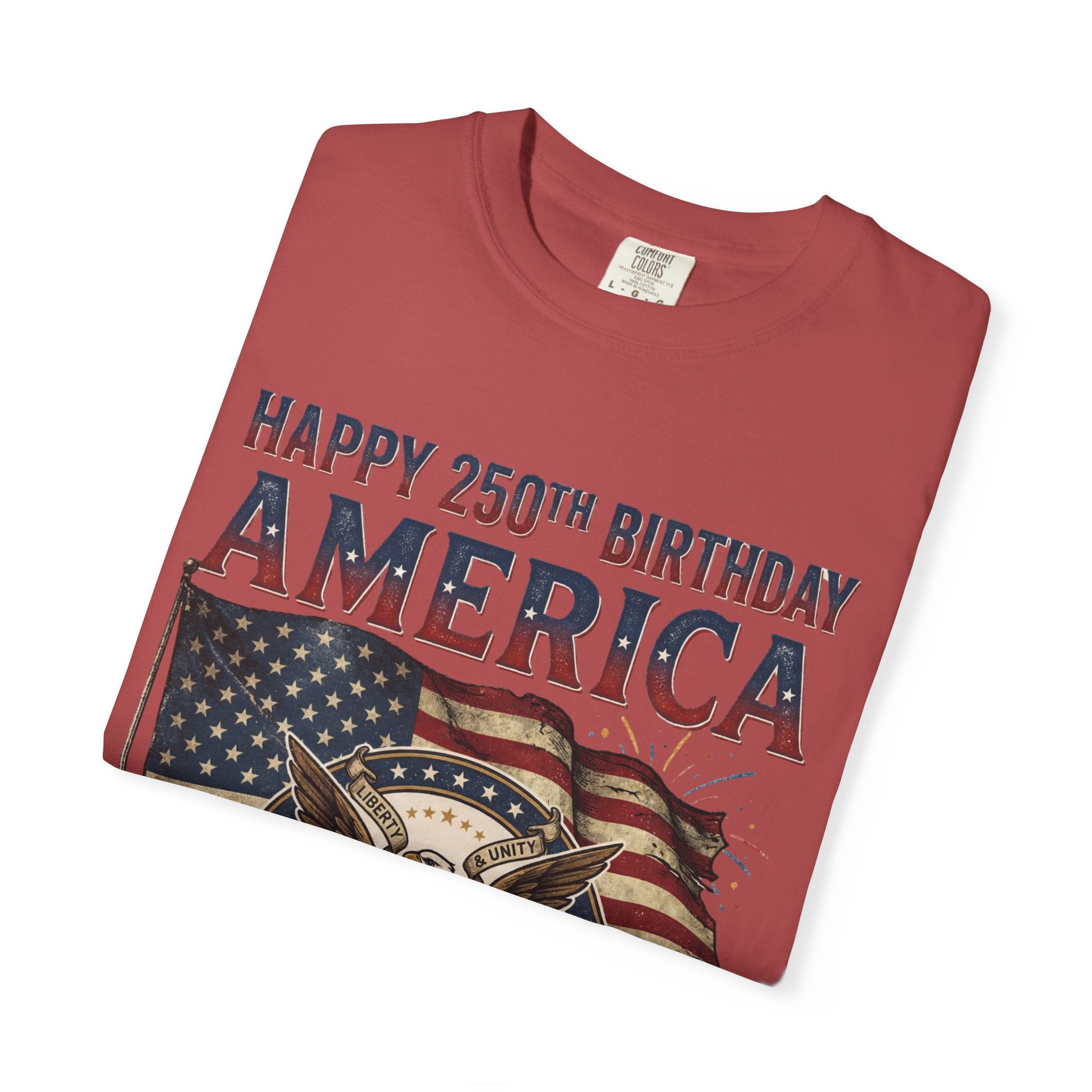 America 250th Anniversary T-Shirt — "Happy 250th Birthday America" Patriotic Tee (1776–2026)