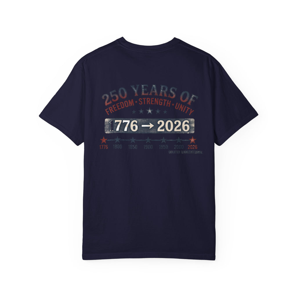 America 250th Anniversary T-Shirt — "Happy 250th Birthday America" Patriotic Tee (1776–2026)