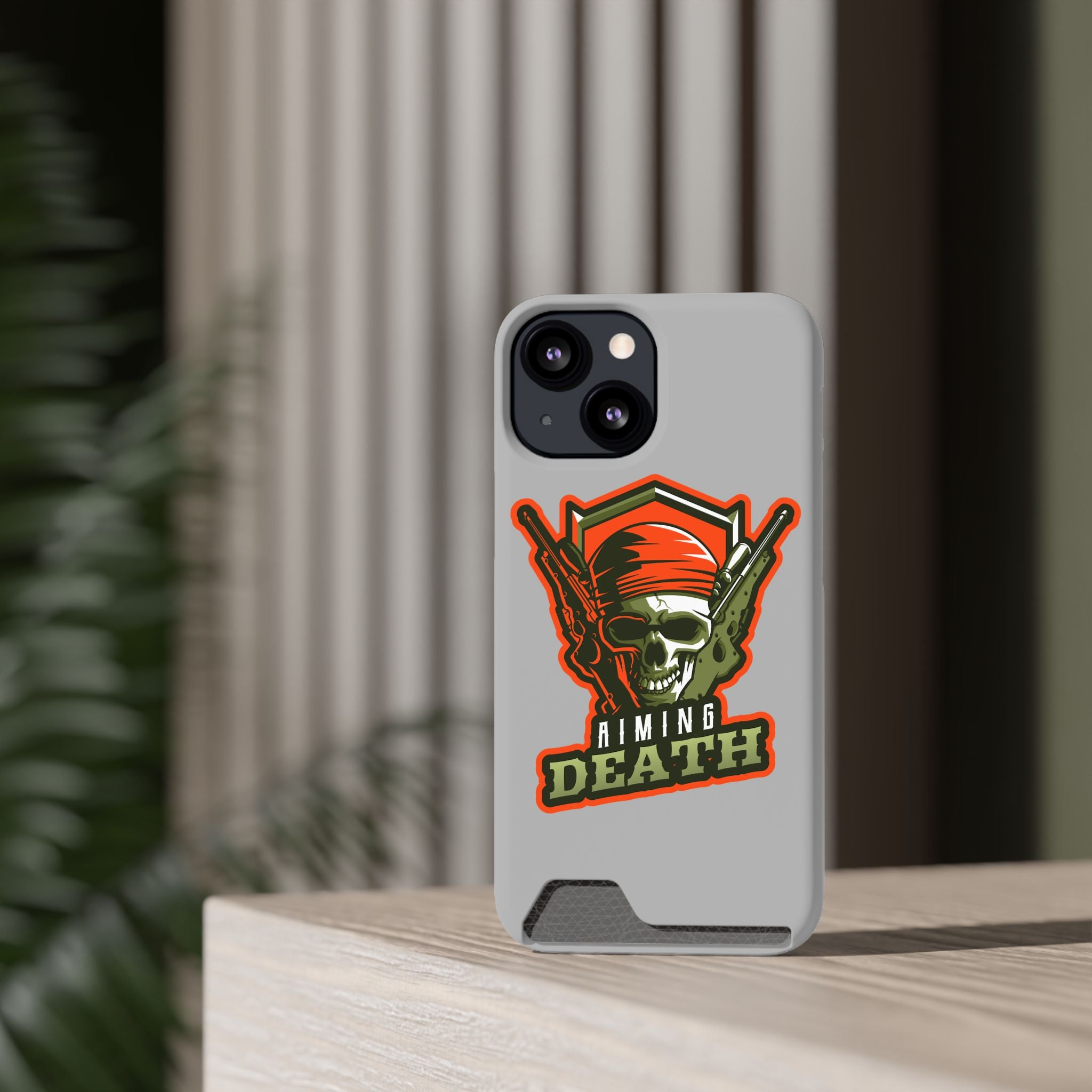 Skull with Bandana and Guns Phone Case
