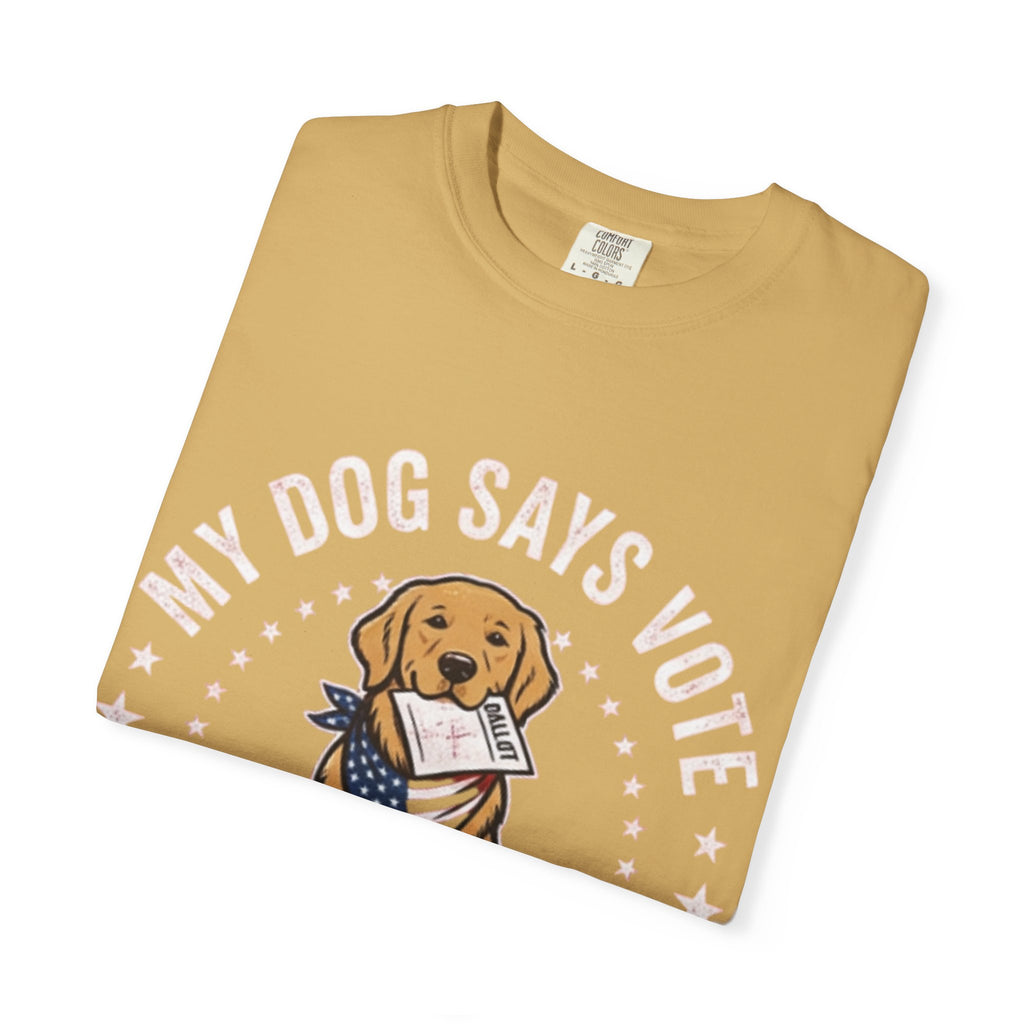 My Dog Says Vote Make America Great Again T-Shirt | Golden Retriever, Patriotic