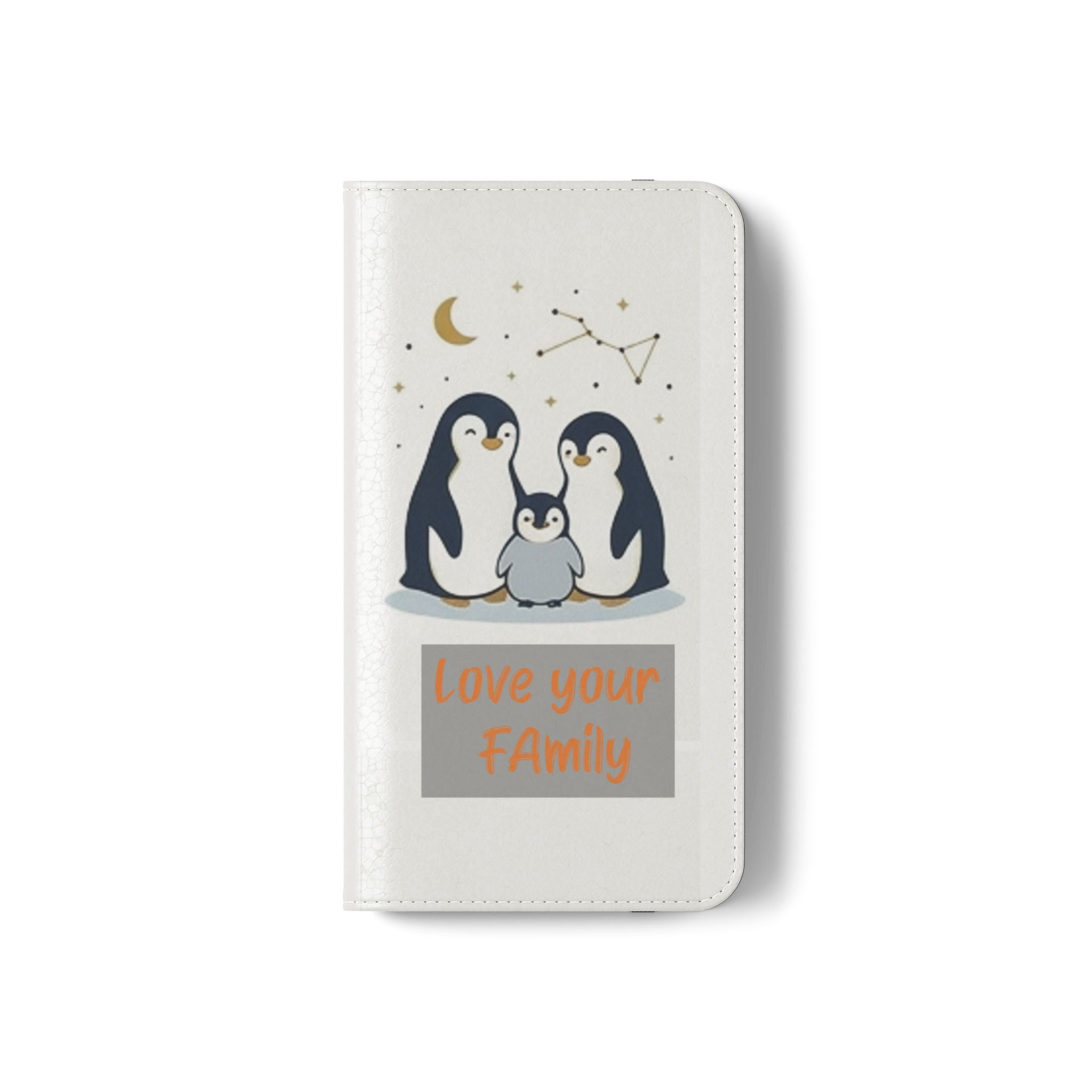 Penguin Family Love Phone flip case