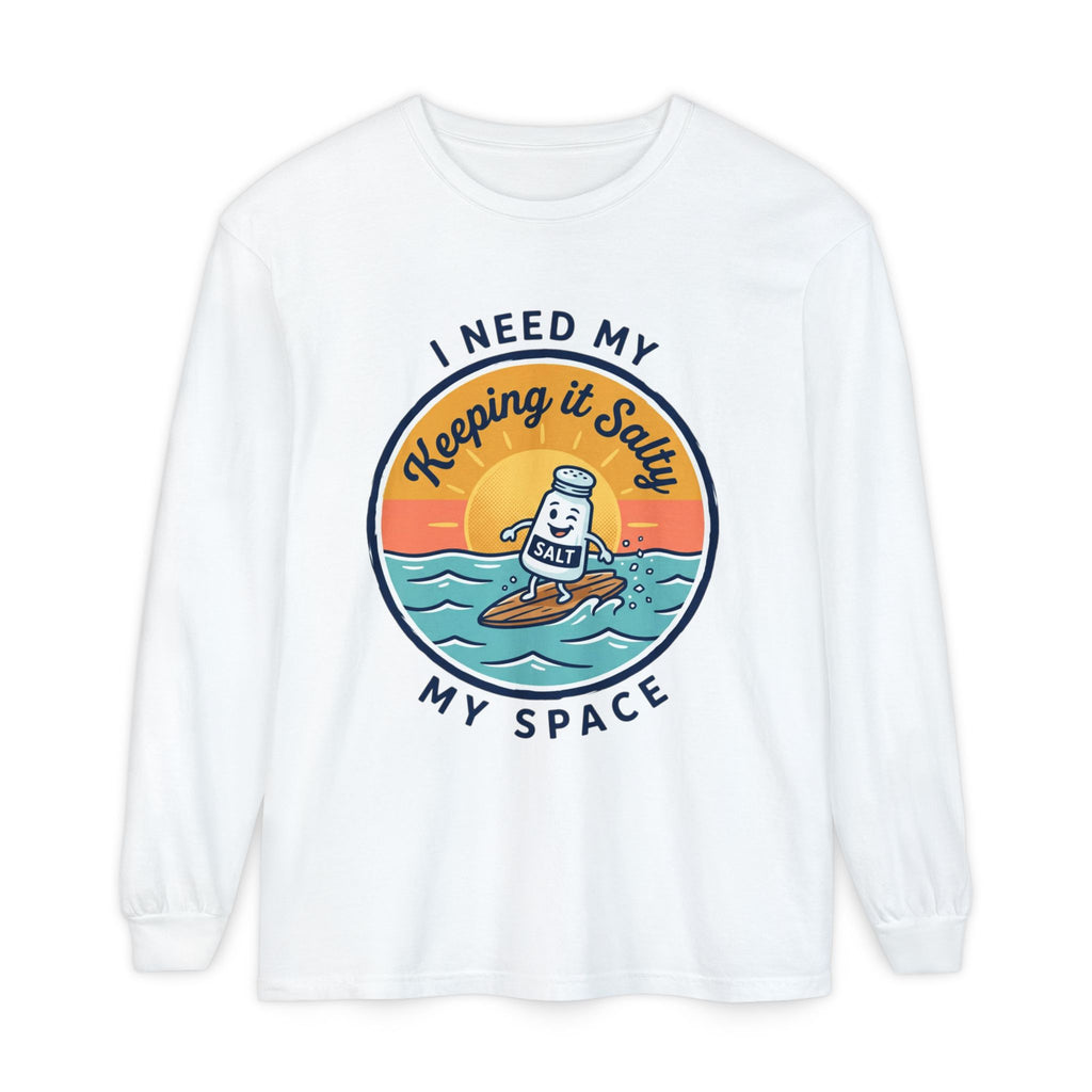 Keeping It Salty surf salt shaker illustration Long Sleeve T-Shirt | Summer beach vibes