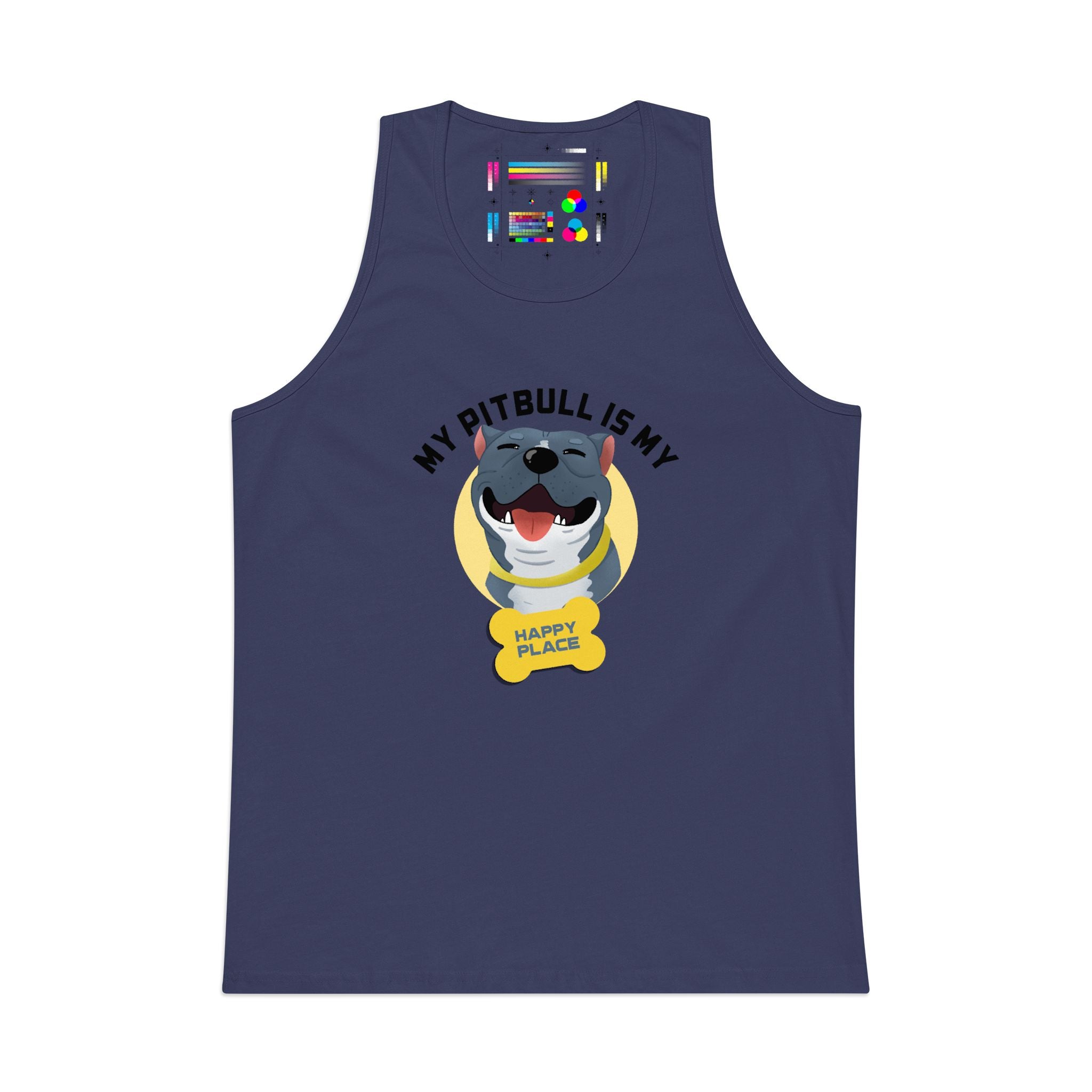 My Pitbull Is My Happy Place Tank | Pitbull Dog Tank Top