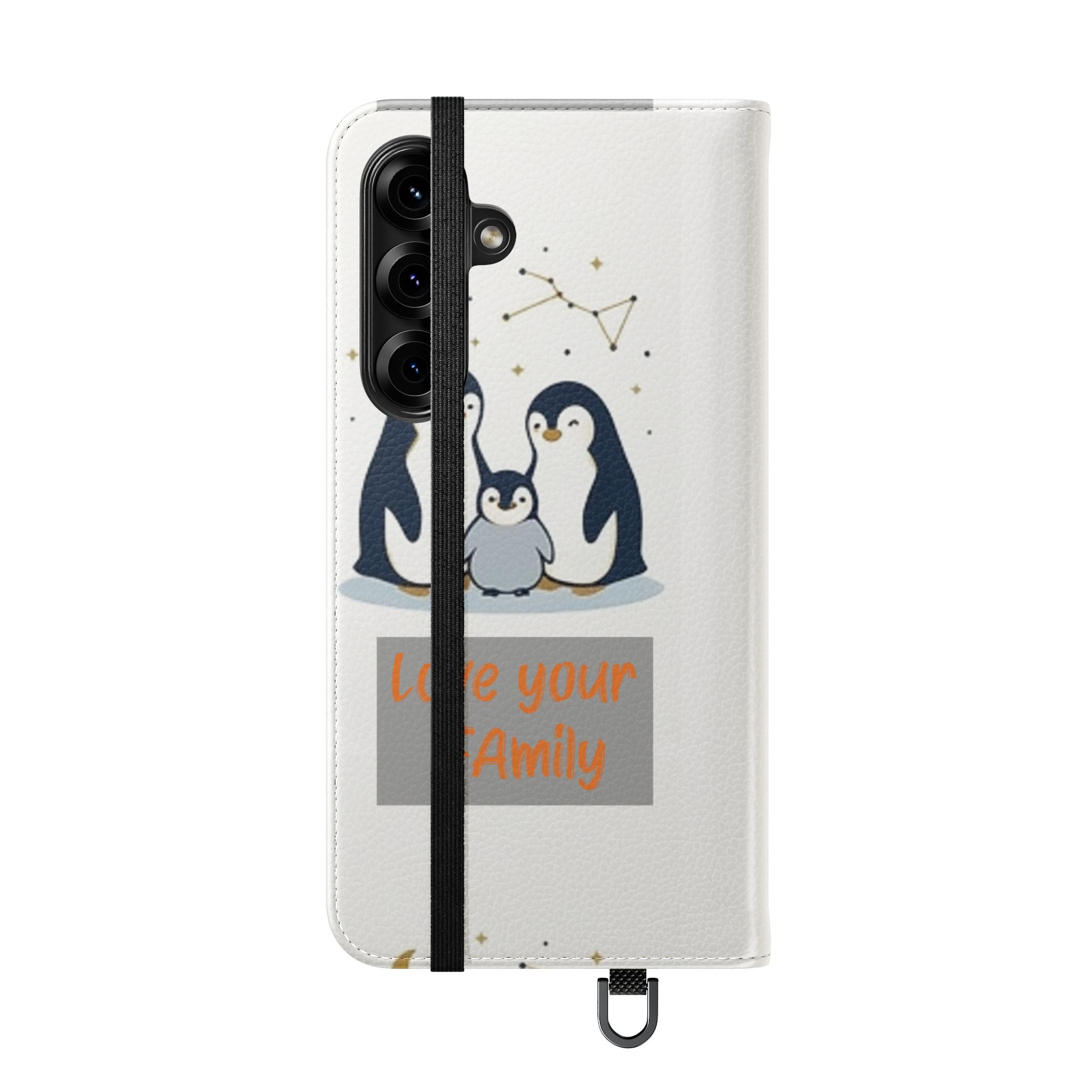 Penguin Family Love Phone flip case