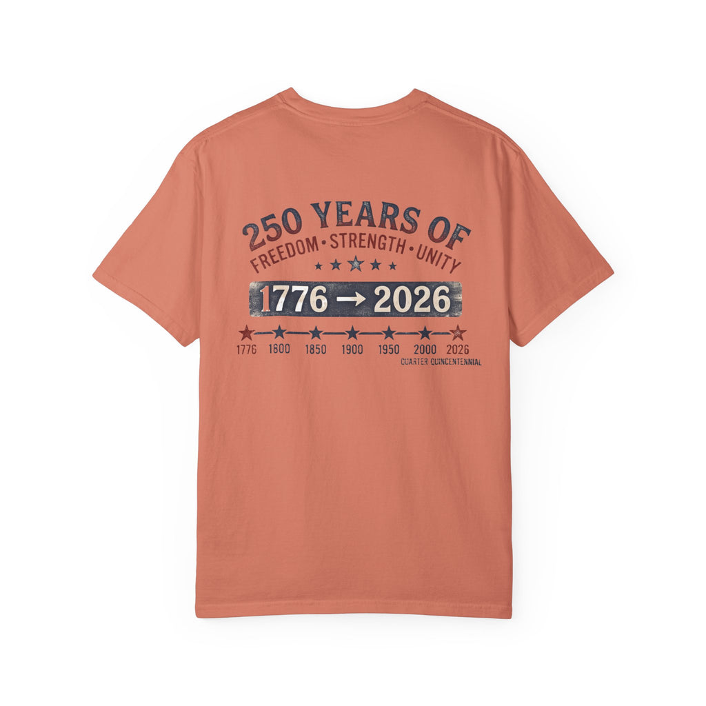 America 250th Anniversary T-Shirt — "Happy 250th Birthday America" Patriotic Tee (1776–2026)