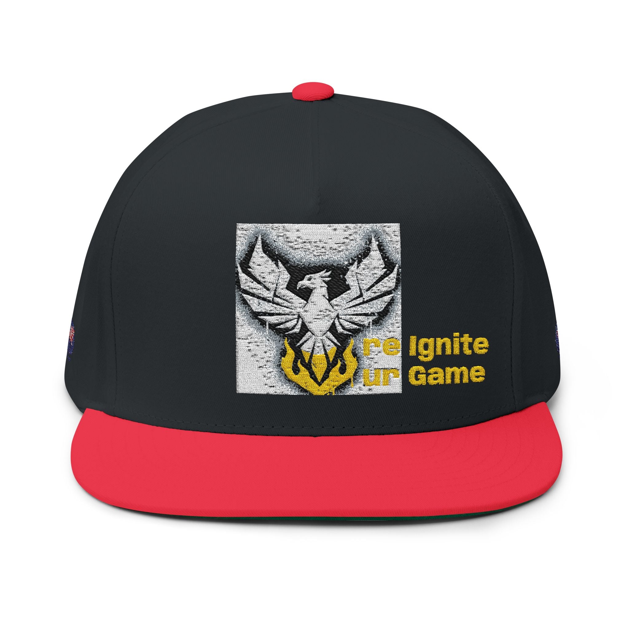 Embroidered Flat Bill Cap — Bold Eagle Logo