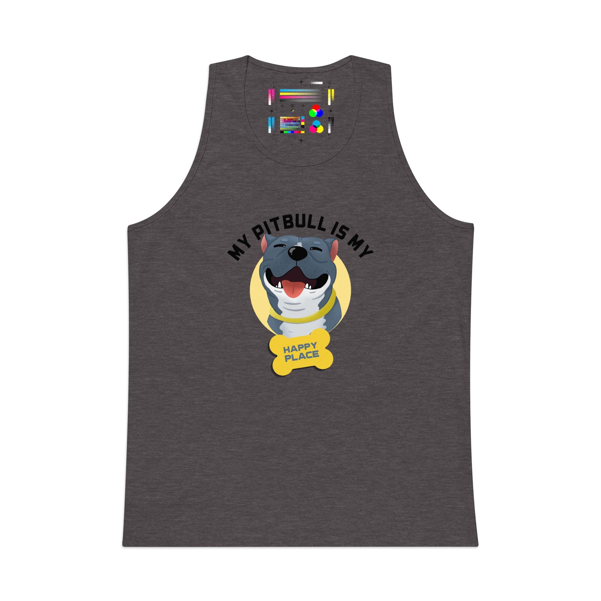 My Pitbull Is My Happy Place Tank | Pitbull Dog Tank Top