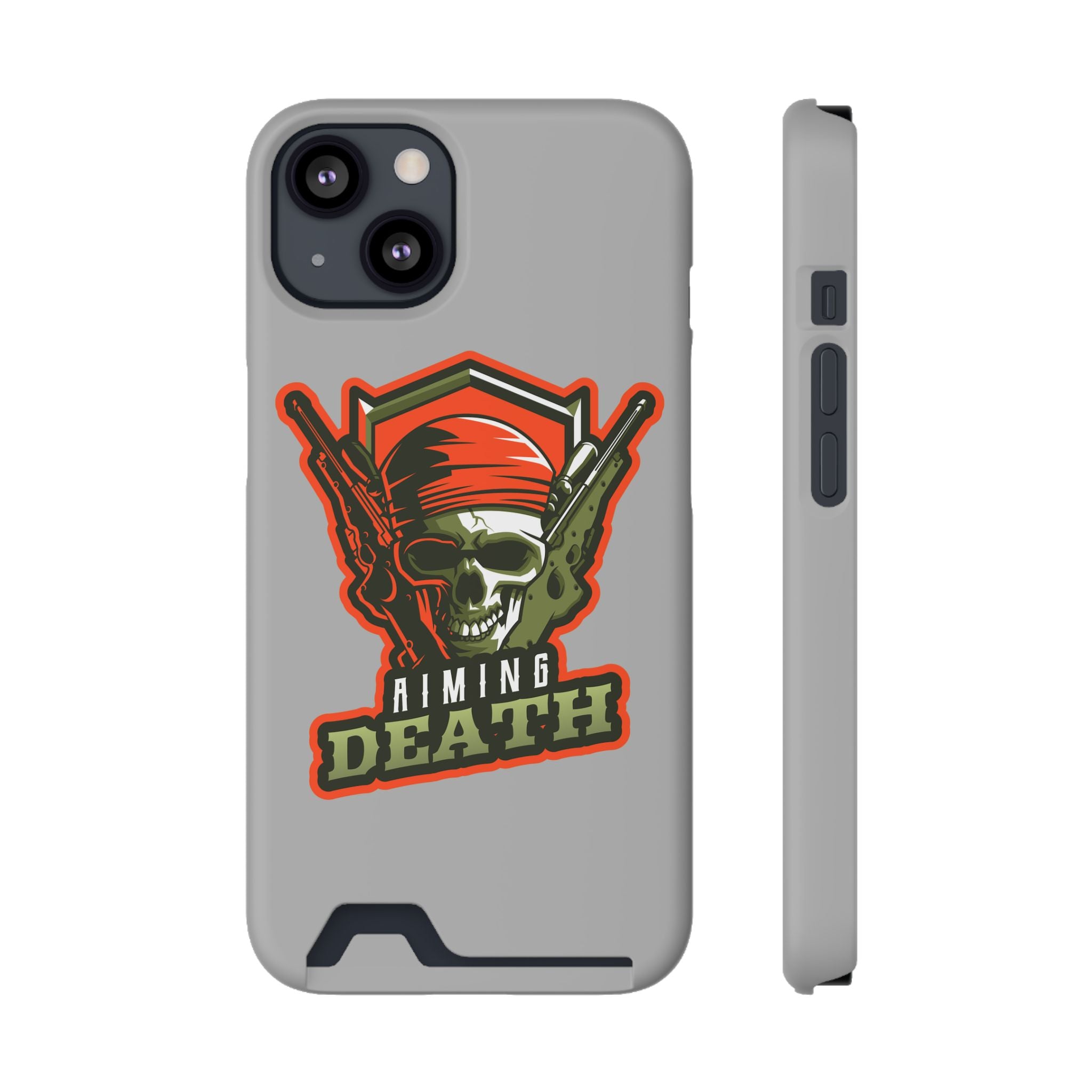 Skull with Bandana and Guns Phone Case