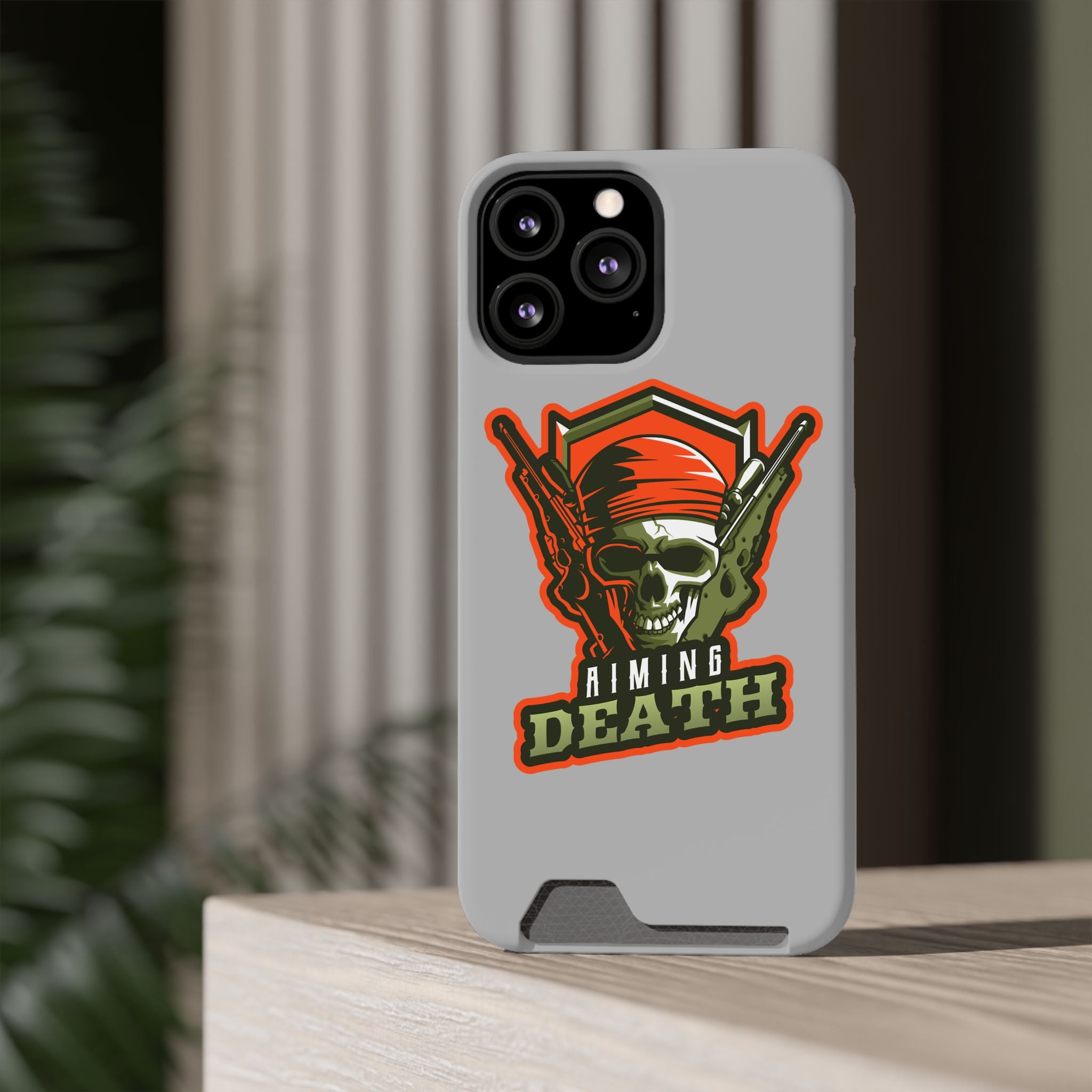 Skull with Bandana and Guns Phone Case