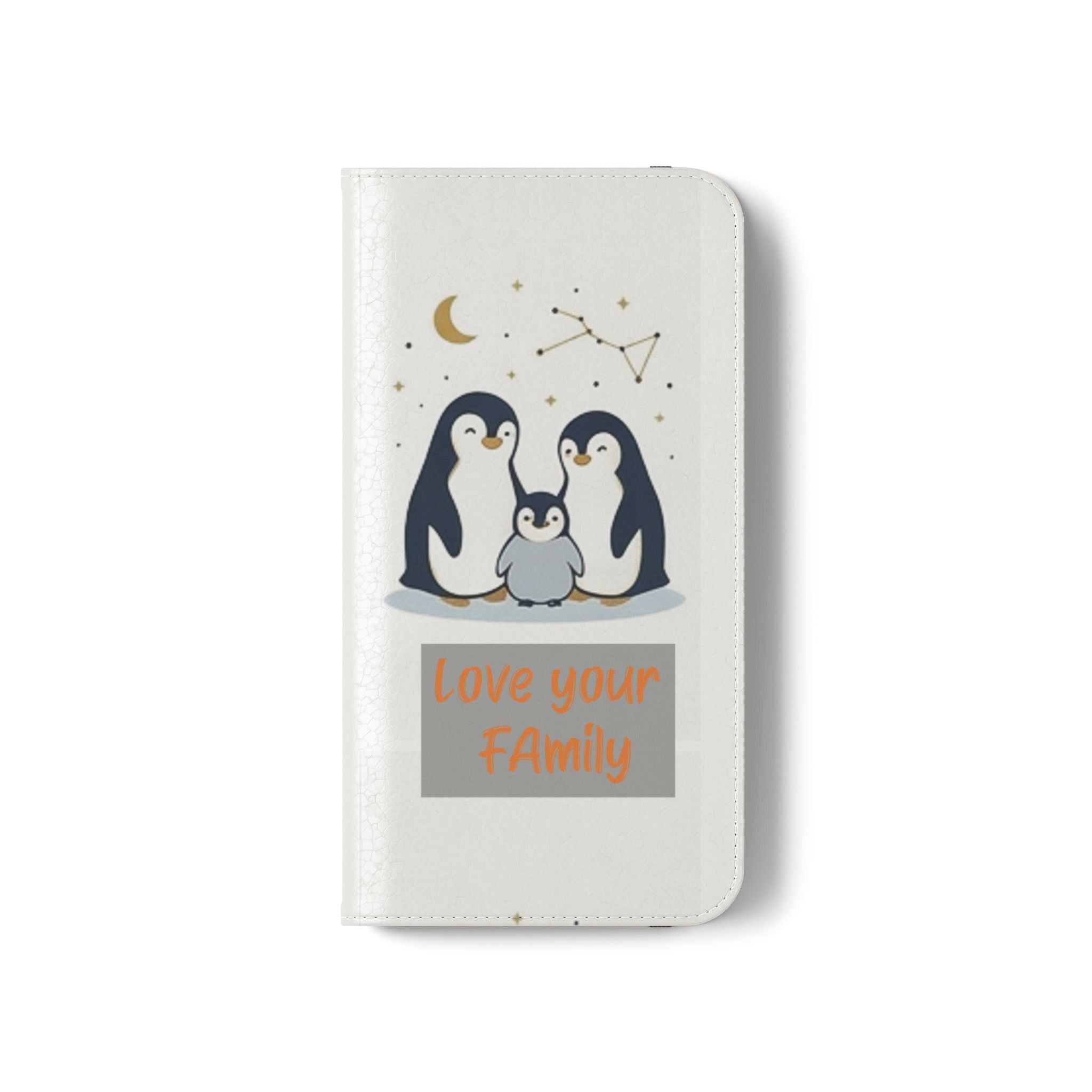 Penguin Family Love Phone flip case