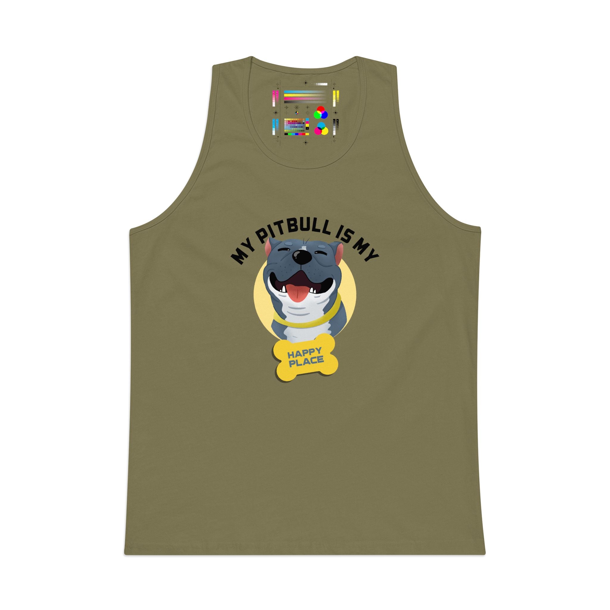 My Pitbull Is My Happy Place Tank | Pitbull Dog Tank Top