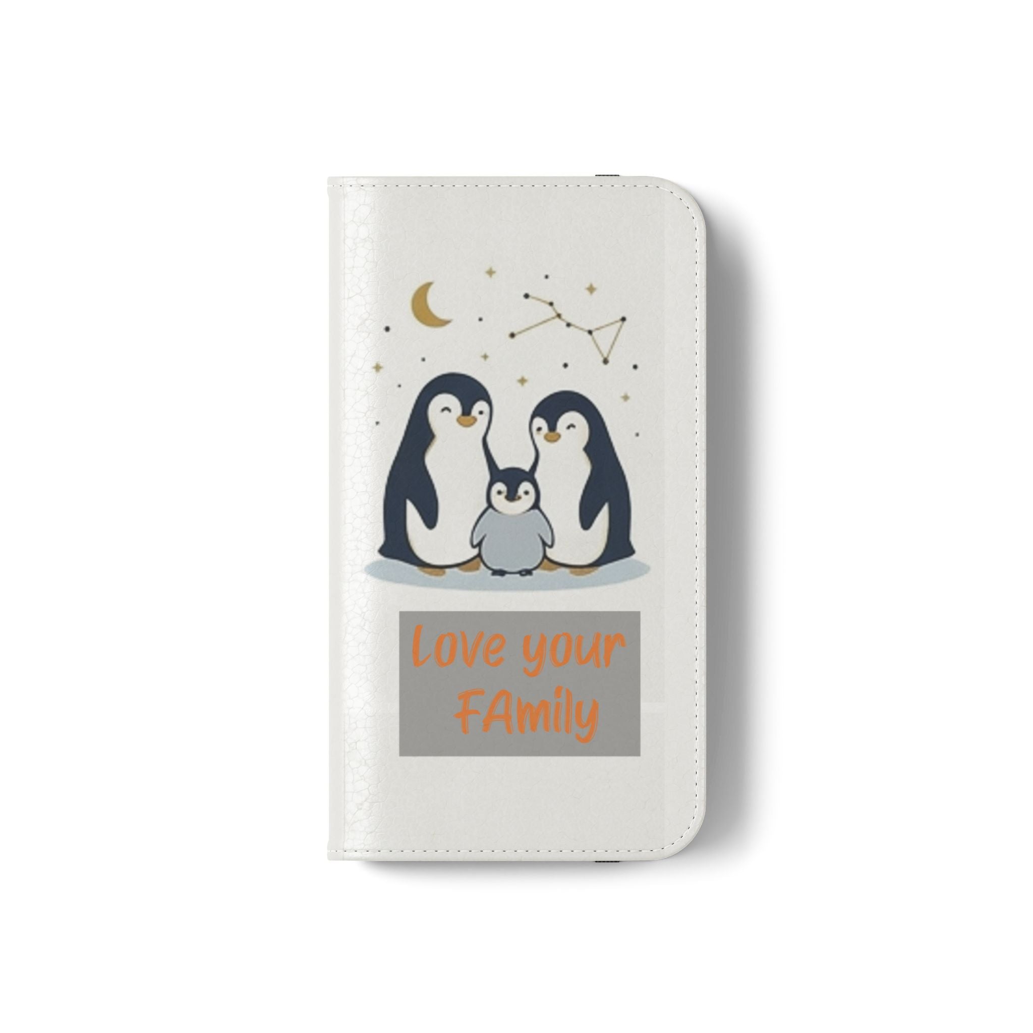 Penguin Family Love Phone flip case