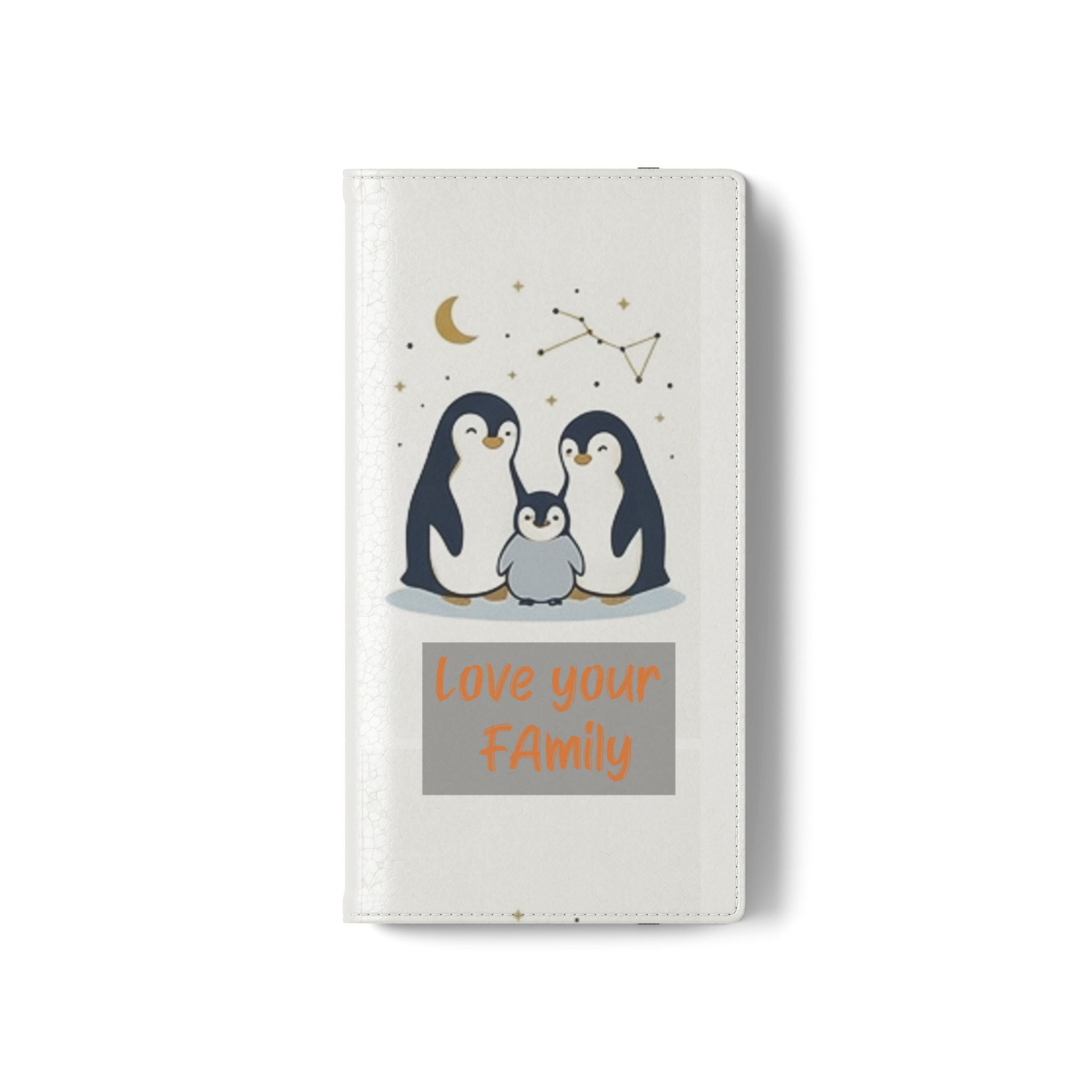 Penguin Family Love Phone flip case