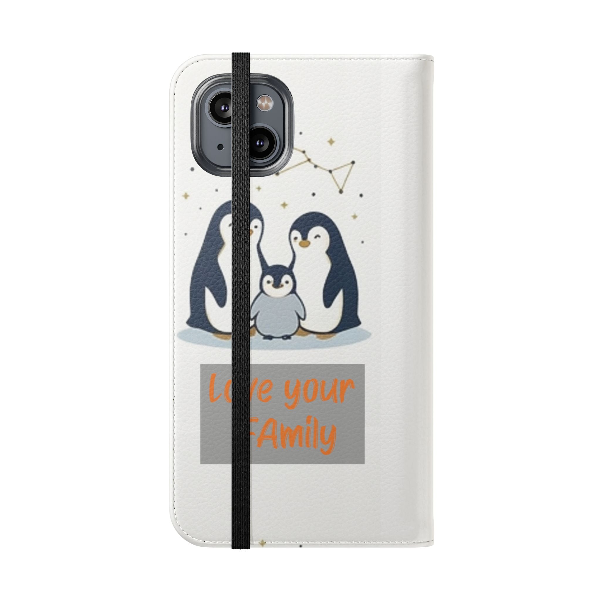 Penguin Family Love Phone flip case