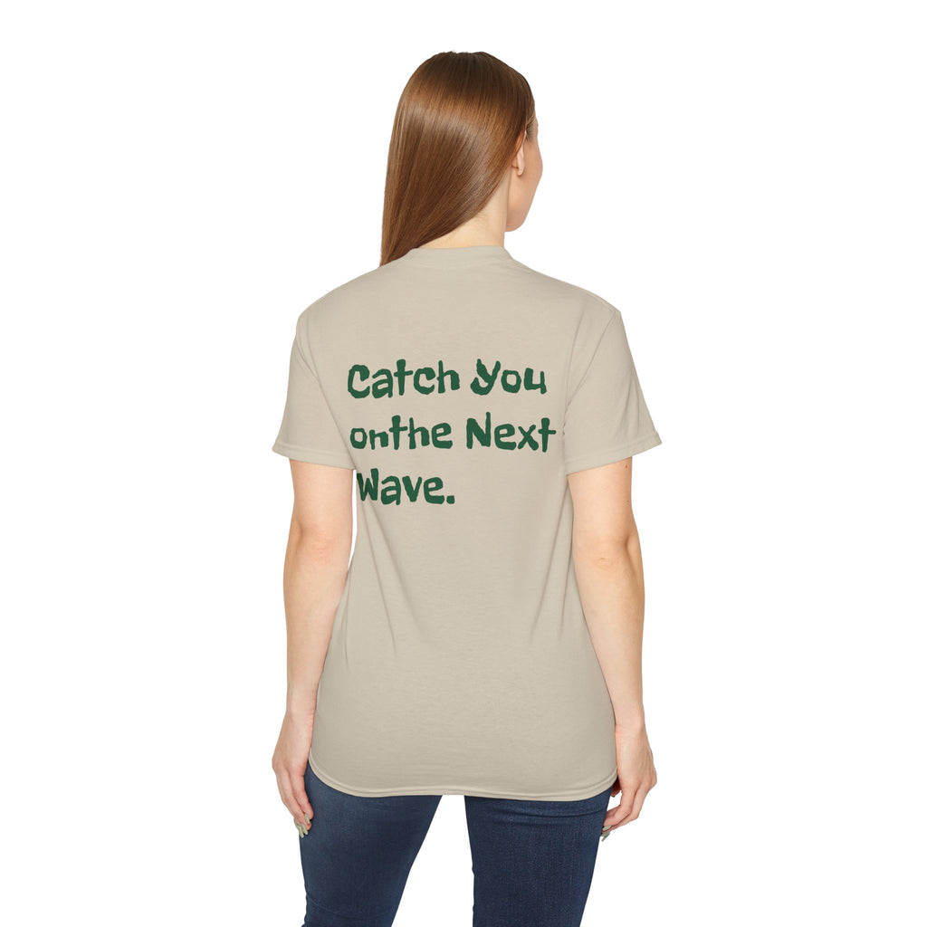 Adventure Awaits Coastal Road Trip T-Shirt | Sunset Surf Van, Catch You On The Next Wave