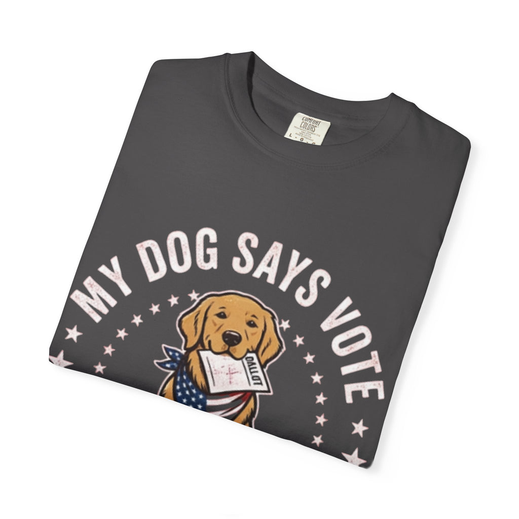 My Dog Says Vote Make America Great Again T-Shirt | Golden Retriever, Patriotic