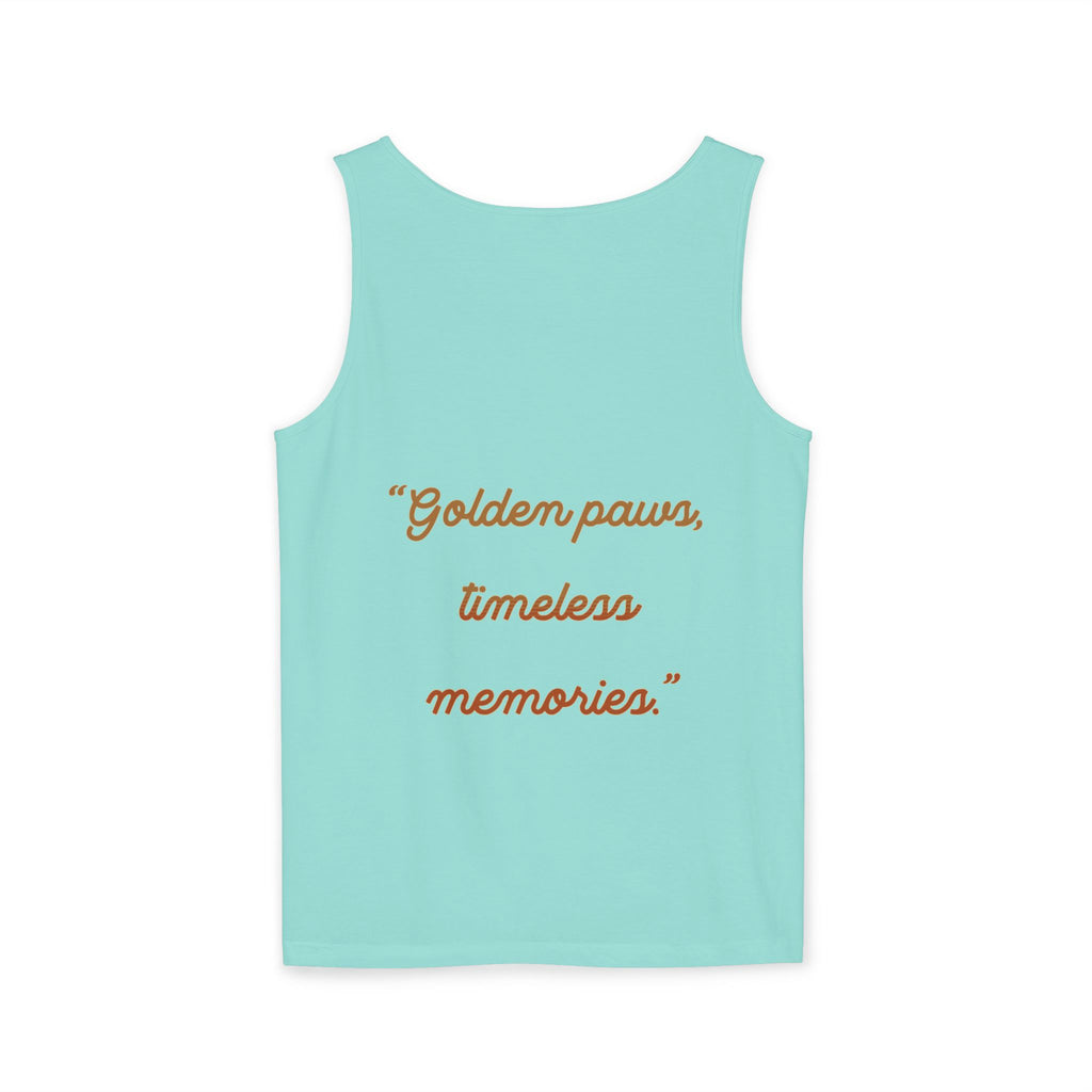 golden retriever watercolor shirt, golden retriever tank top, dog lover summer clothing, golden retriever dad shirt, dog lover clothing