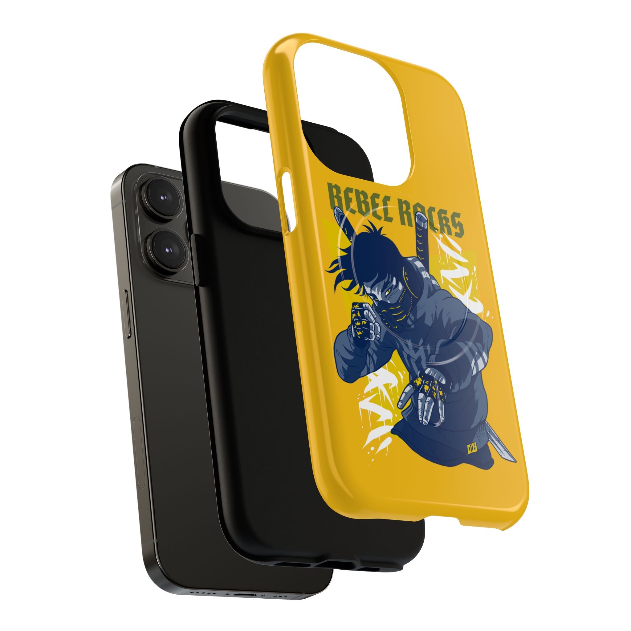 Rebel Ninja Illustration Phone Case | Tough Magnetic Case