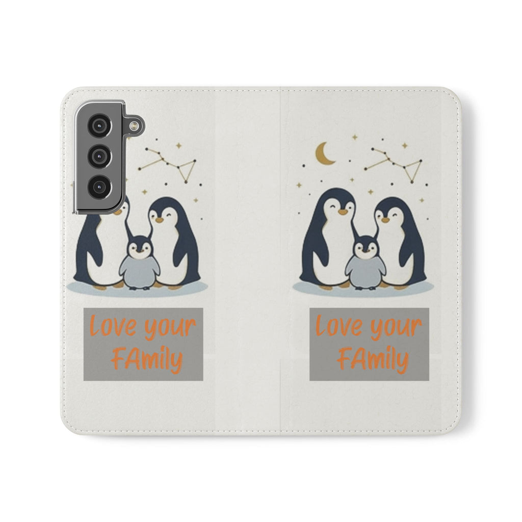 Penguin Family Love Phone flip case
