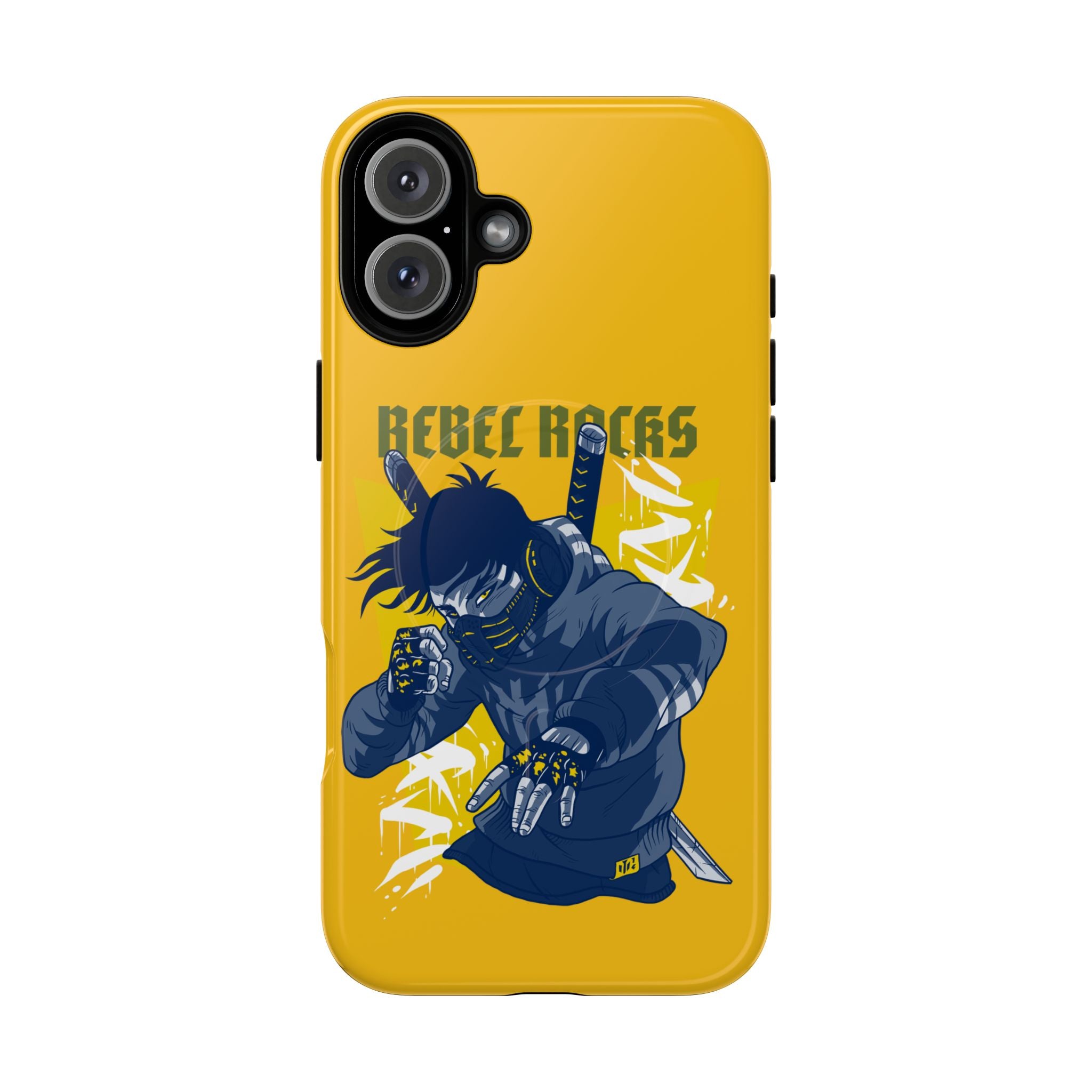 Rebel Ninja Illustration Phone Case | Tough Magnetic Case