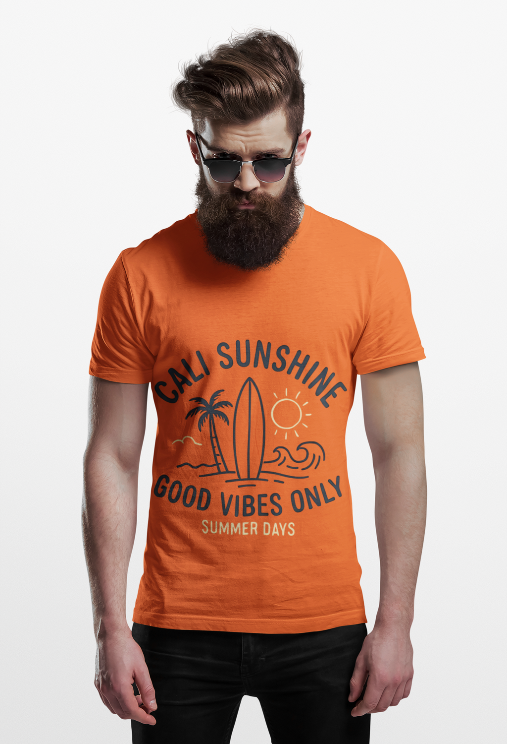 Vintage Cali Sunshine Graphic Unisex Oversized Sweatshirt
