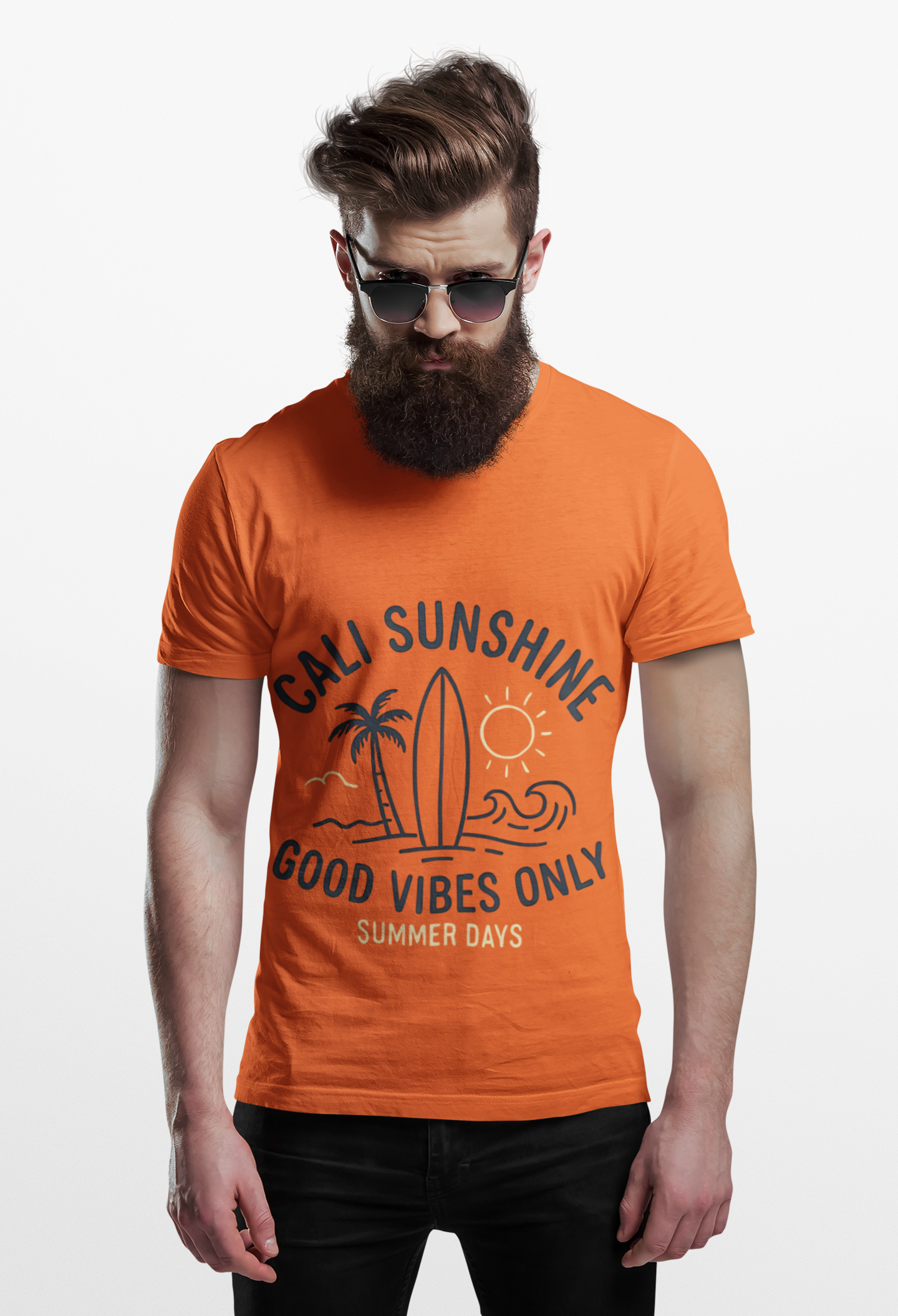 Vintage Cali Sunshine Graphic Unisex Oversized Sweatshirt