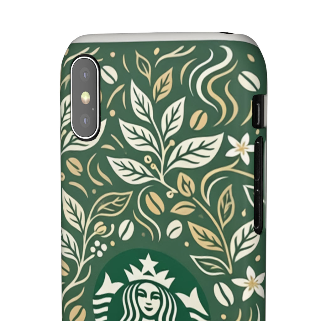 Starbucks Logo Phone Case | Green Coffee Shop iPhone Case