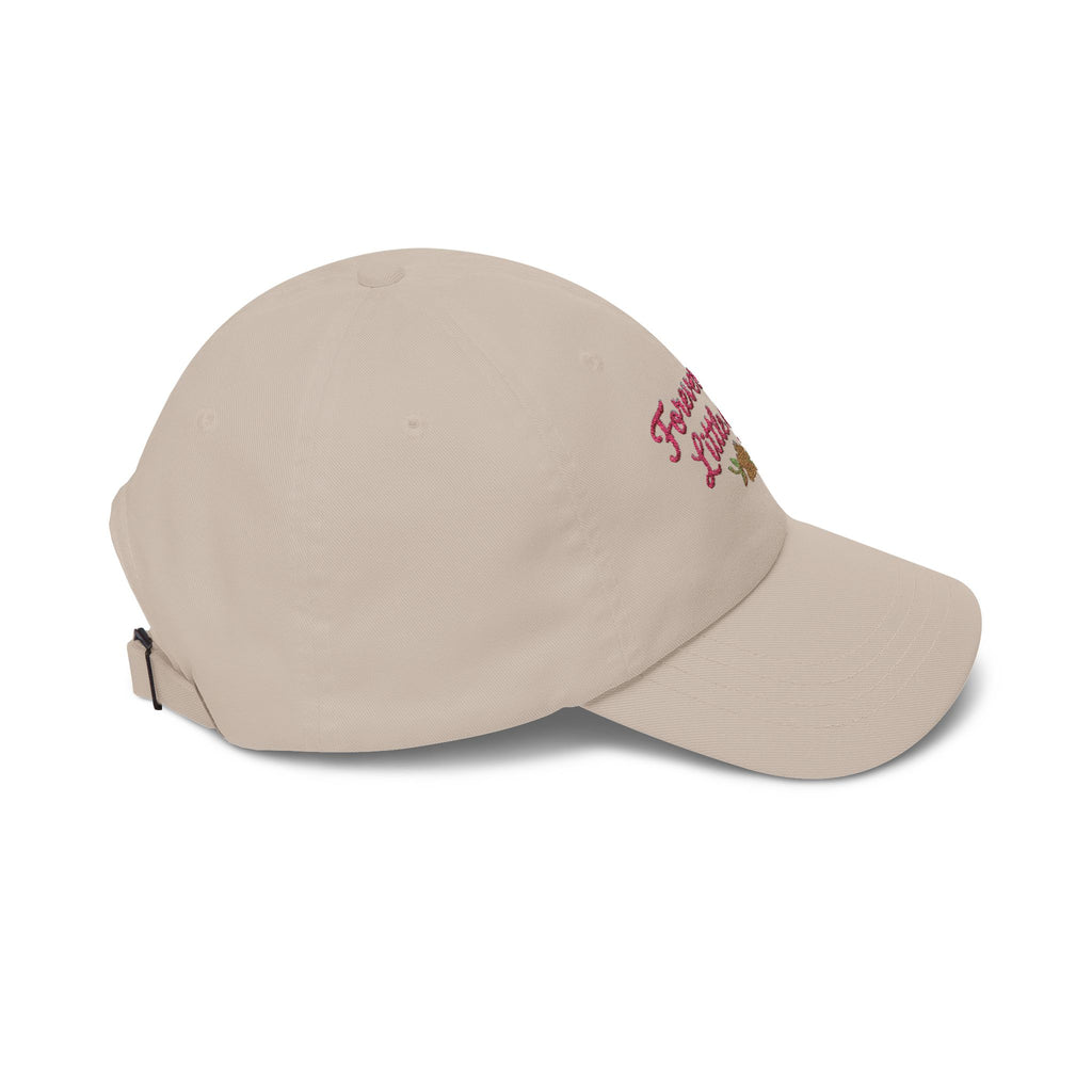 Dad Cap — "Forever Your Little Girl" Embroidered Floral Hat