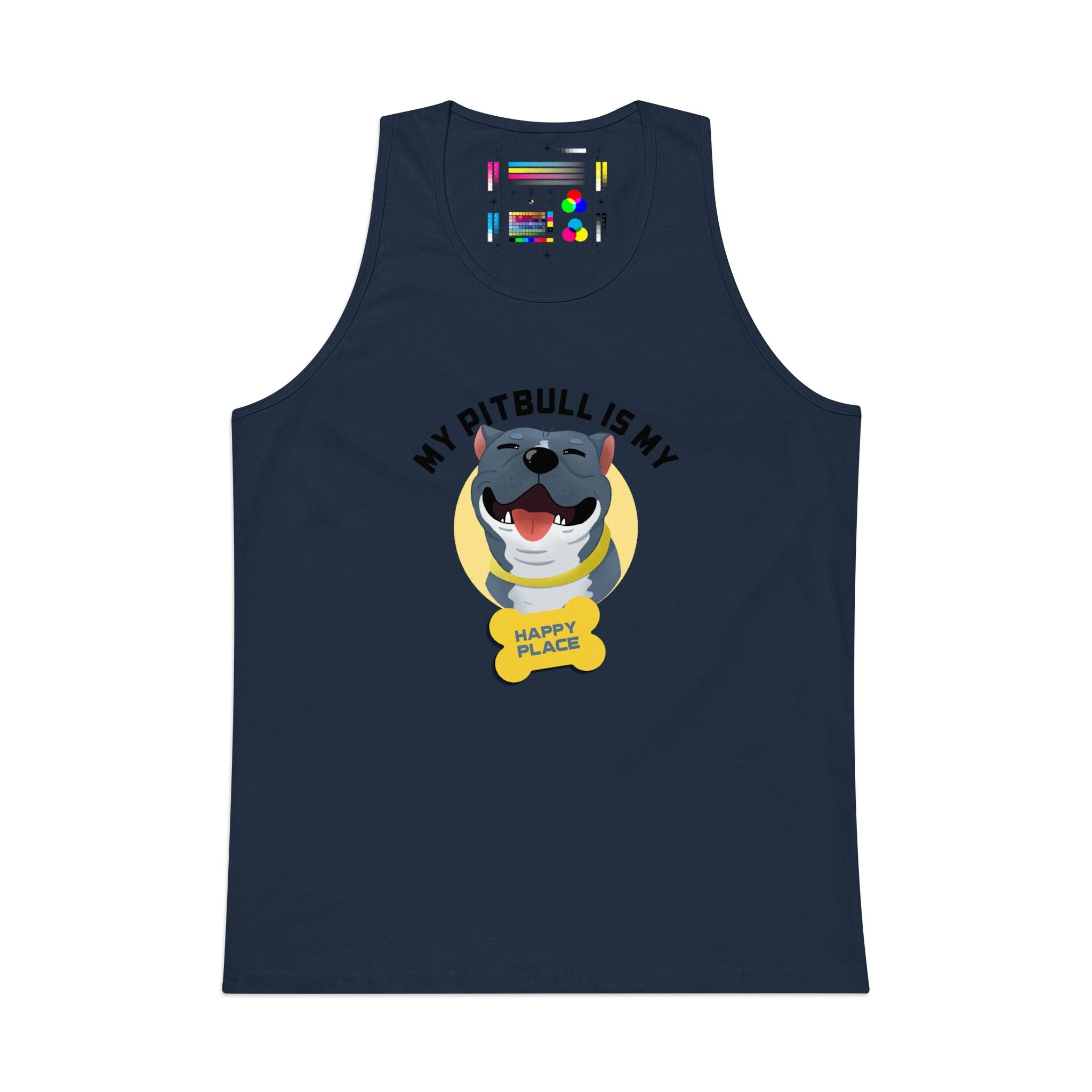 My Pitbull Is My Happy Place Tank | Pitbull Dog Tank Top