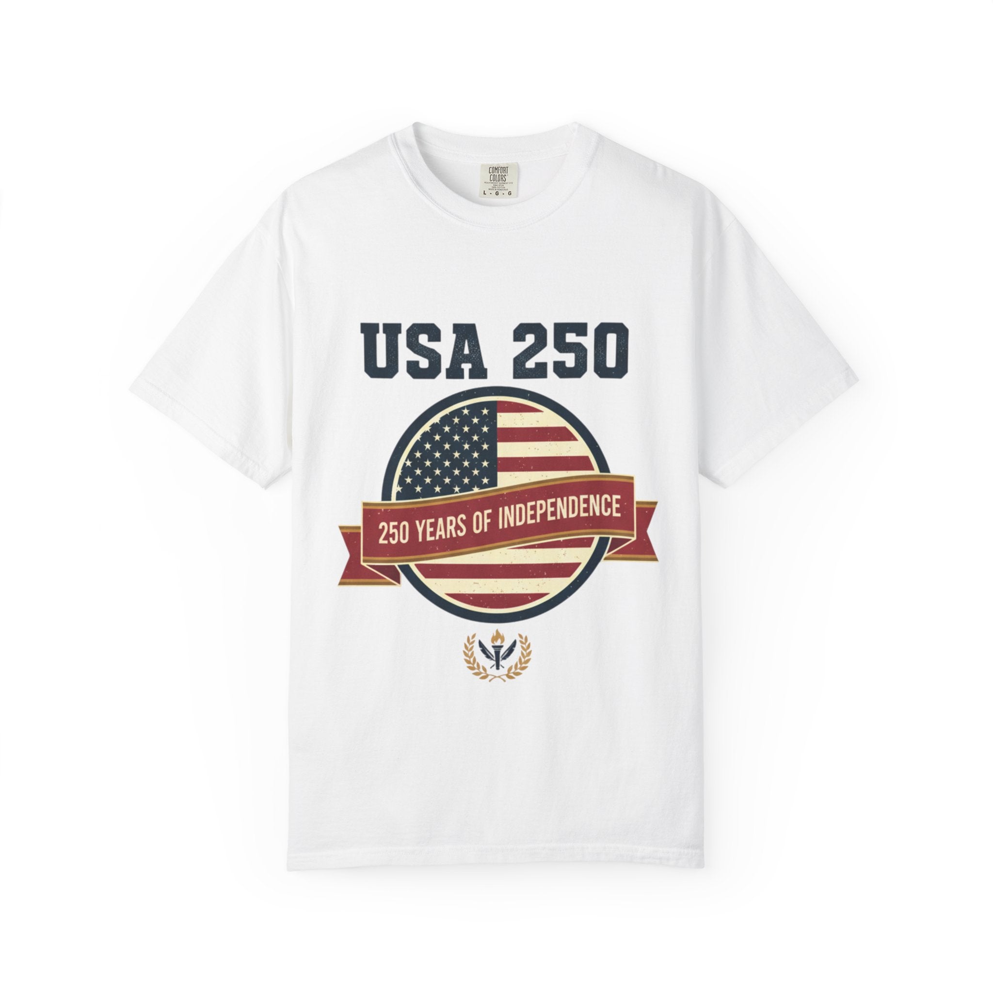 USA 250 Independence Badge T-Shirt | 250 Years of Independence