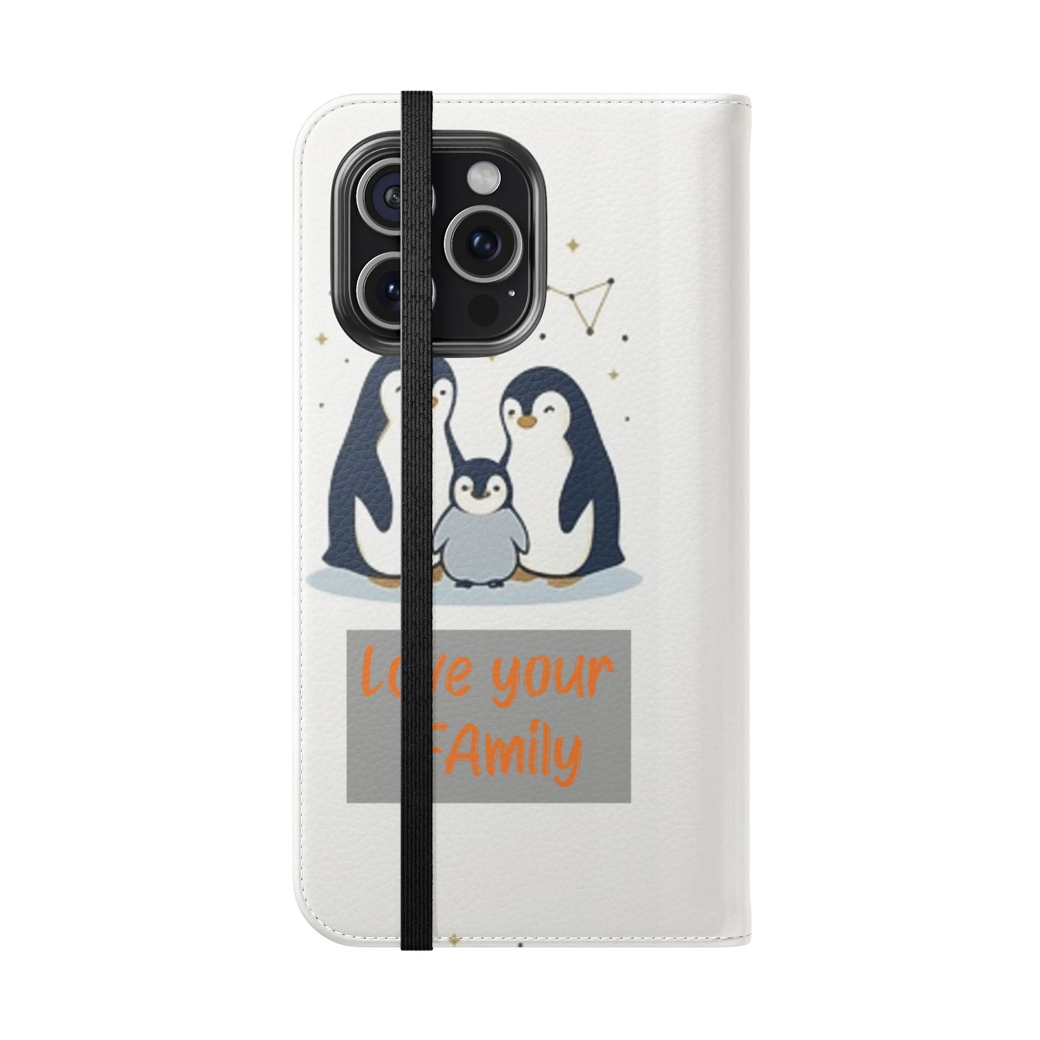 Penguin Family Love Phone flip case