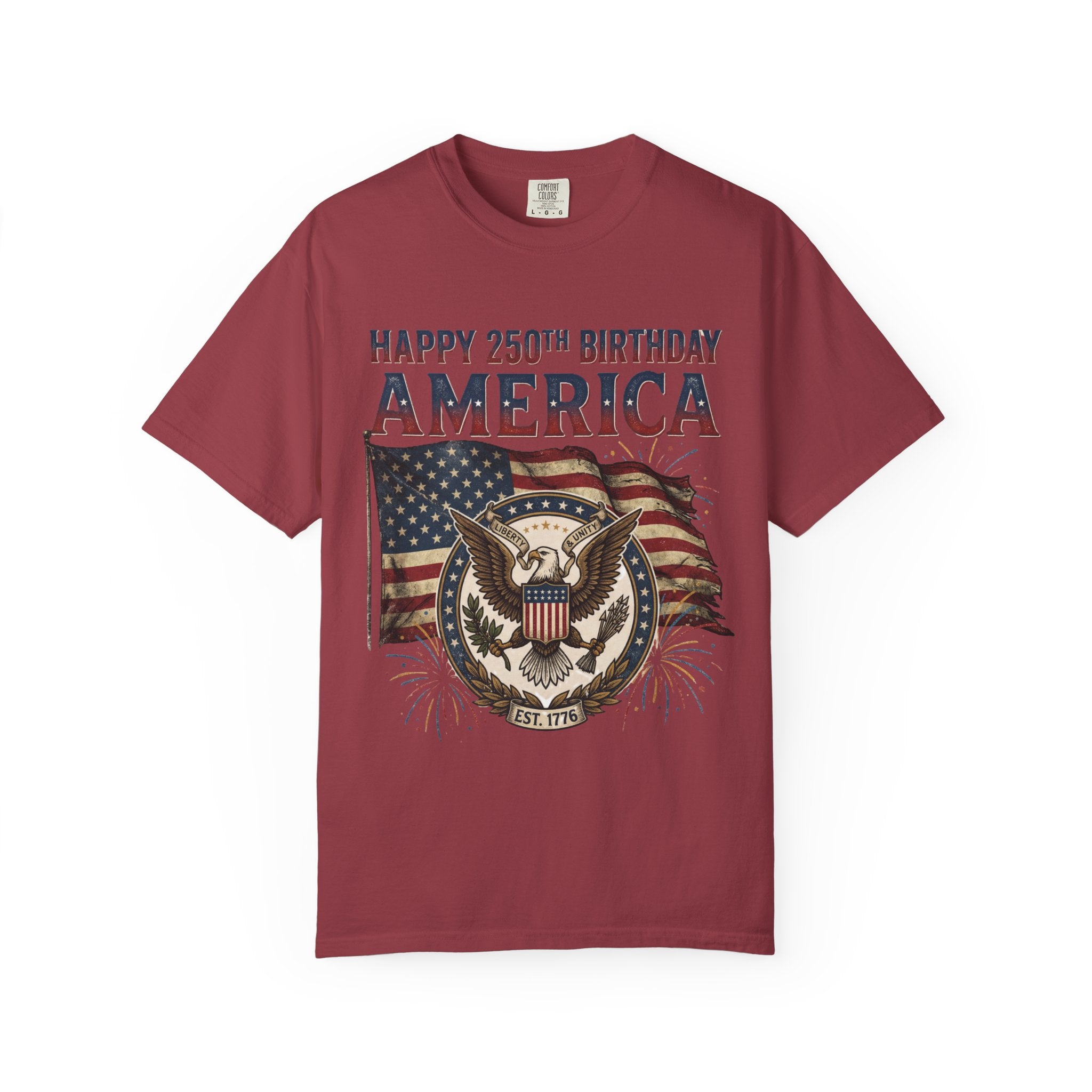 America 250th Anniversary T-Shirt — "Happy 250th Birthday America" Patriotic Tee (1776–2026)