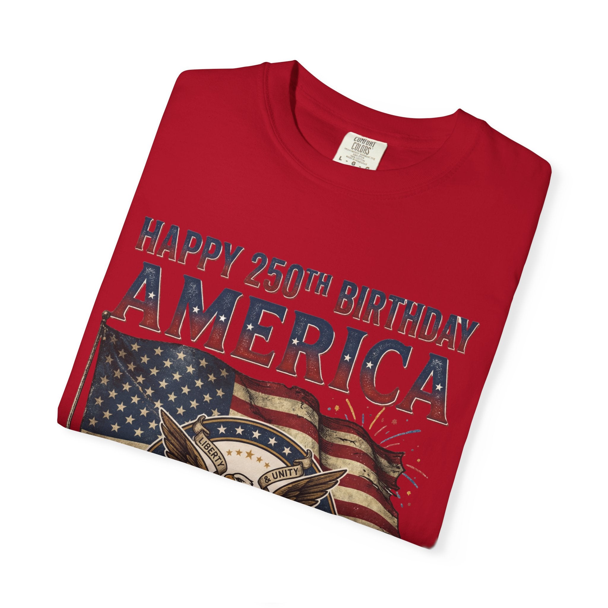 America 250th Anniversary T-Shirt — "Happy 250th Birthday America" Patriotic Tee (1776–2026)