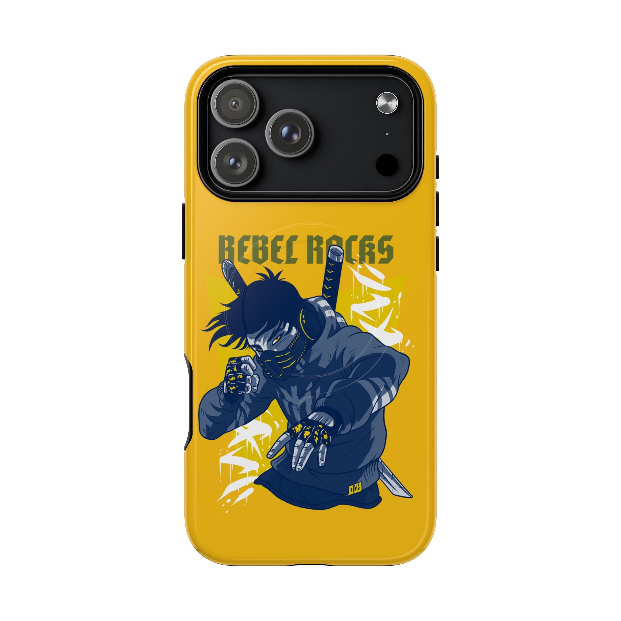 Rebel Ninja Illustration Phone Case | Tough Magnetic Case