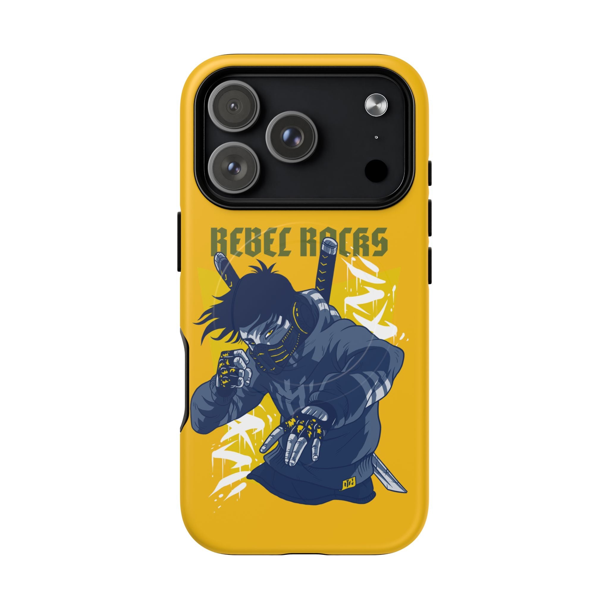 Rebel Ninja Illustration Phone Case | Tough Magnetic Case