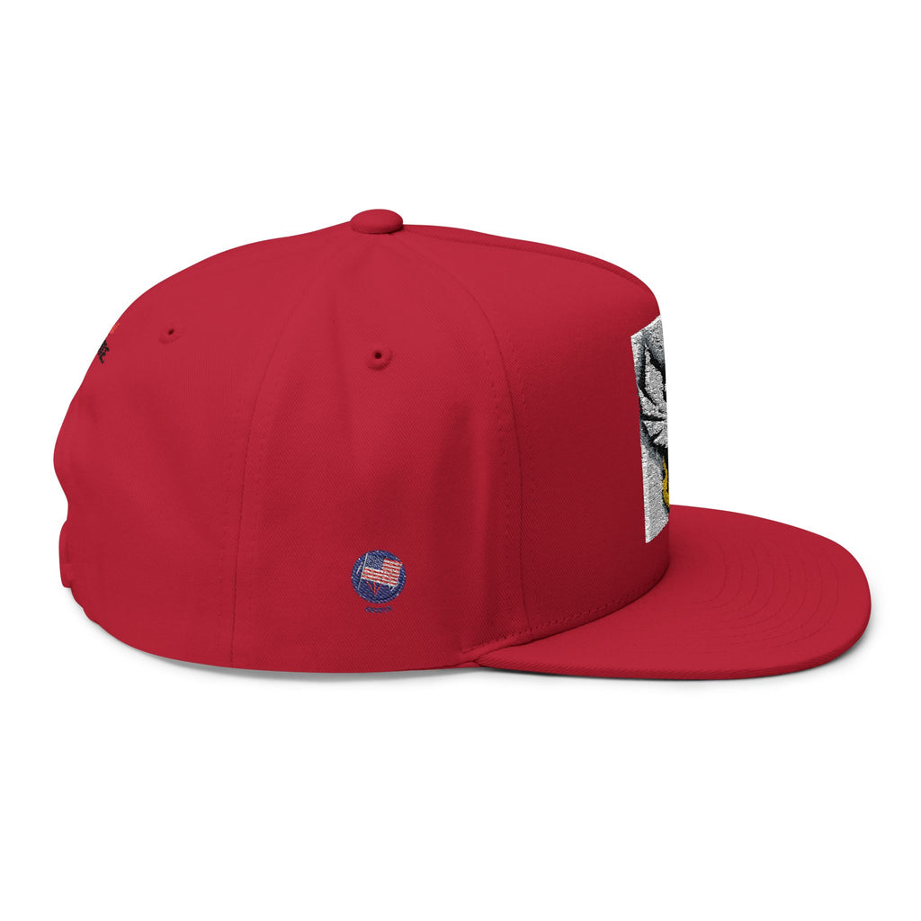 Embroidered Flat Bill Cap — Bold Eagle Logo