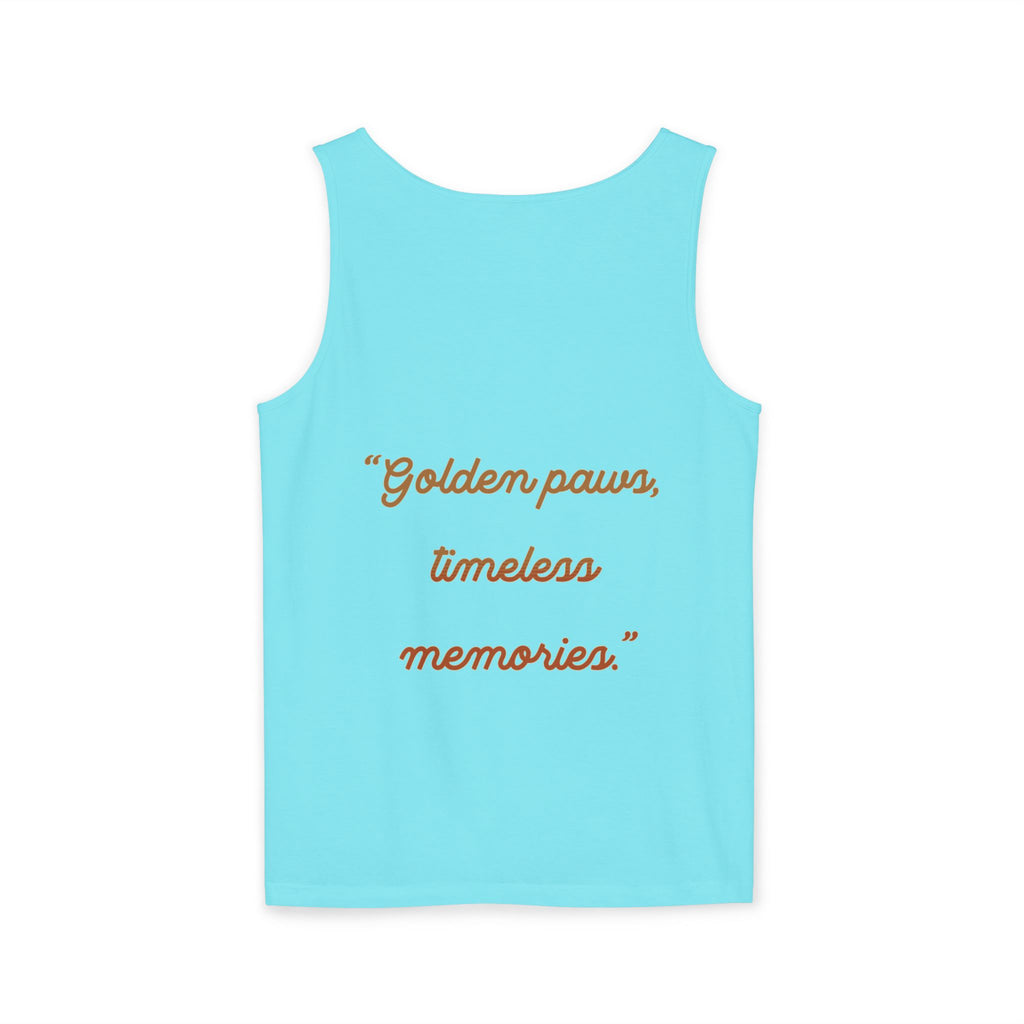 golden retriever watercolor shirt, golden retriever tank top, dog lover summer clothing, golden retriever dad shirt, dog lover clothing