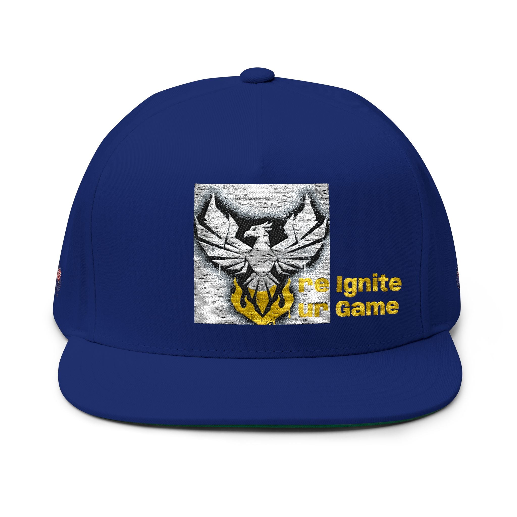 Embroidered Flat Bill Cap — Bold Eagle Logo