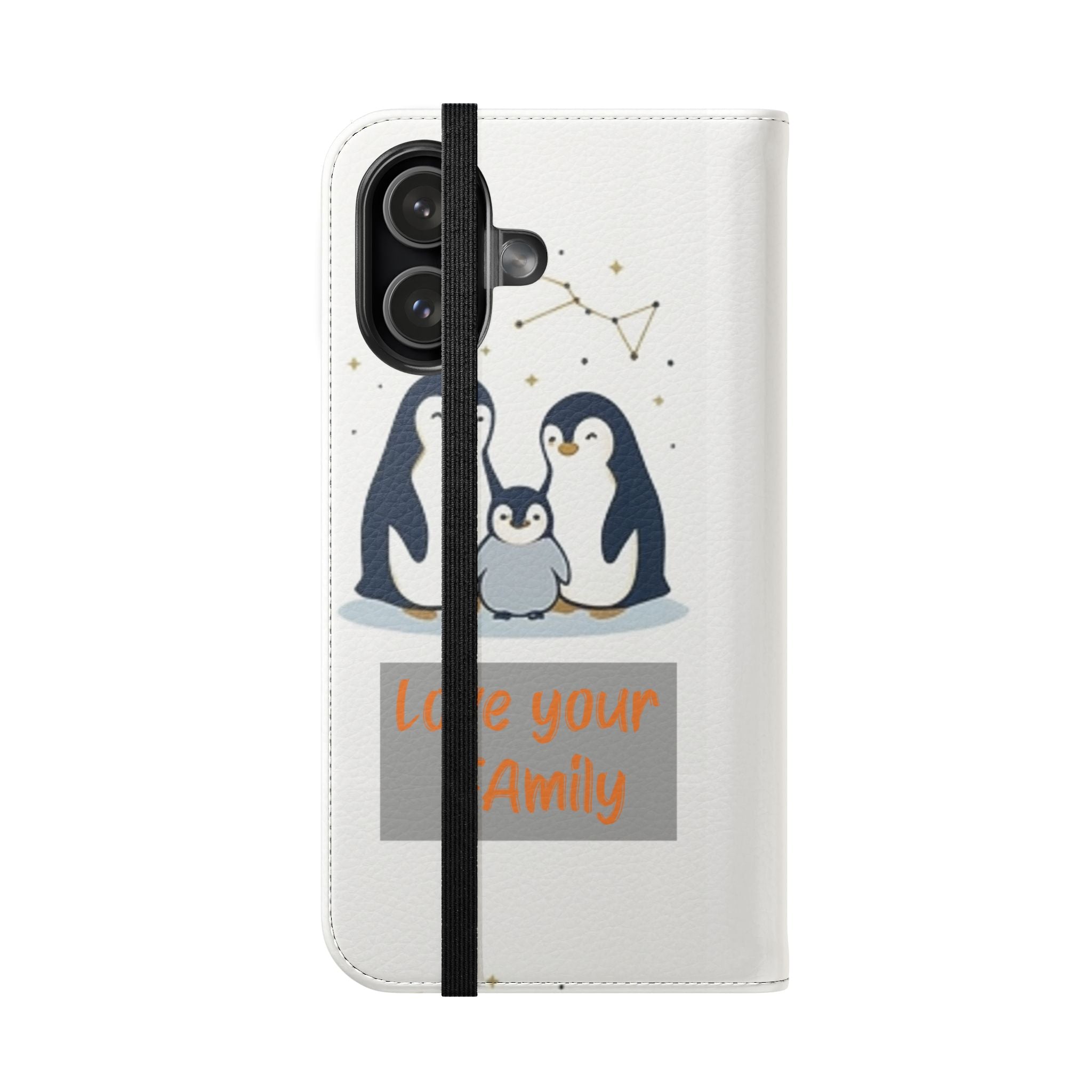 Penguin Family Love Phone flip case