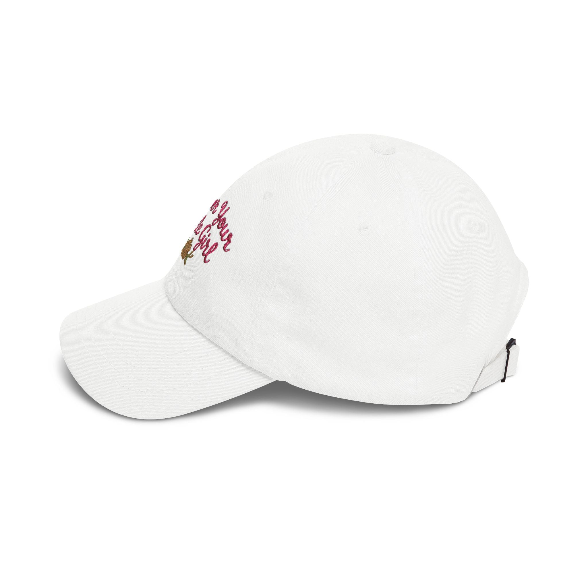 Dad Cap — "Forever Your Little Girl" Embroidered Floral Hat