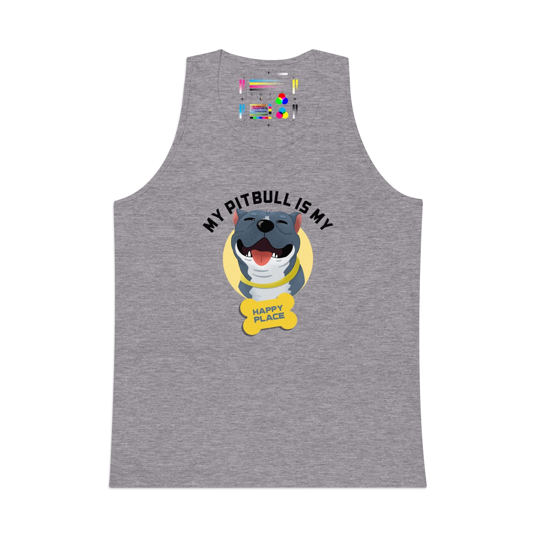My Pitbull Is My Happy Place Tank | Pitbull Dog Tank Top