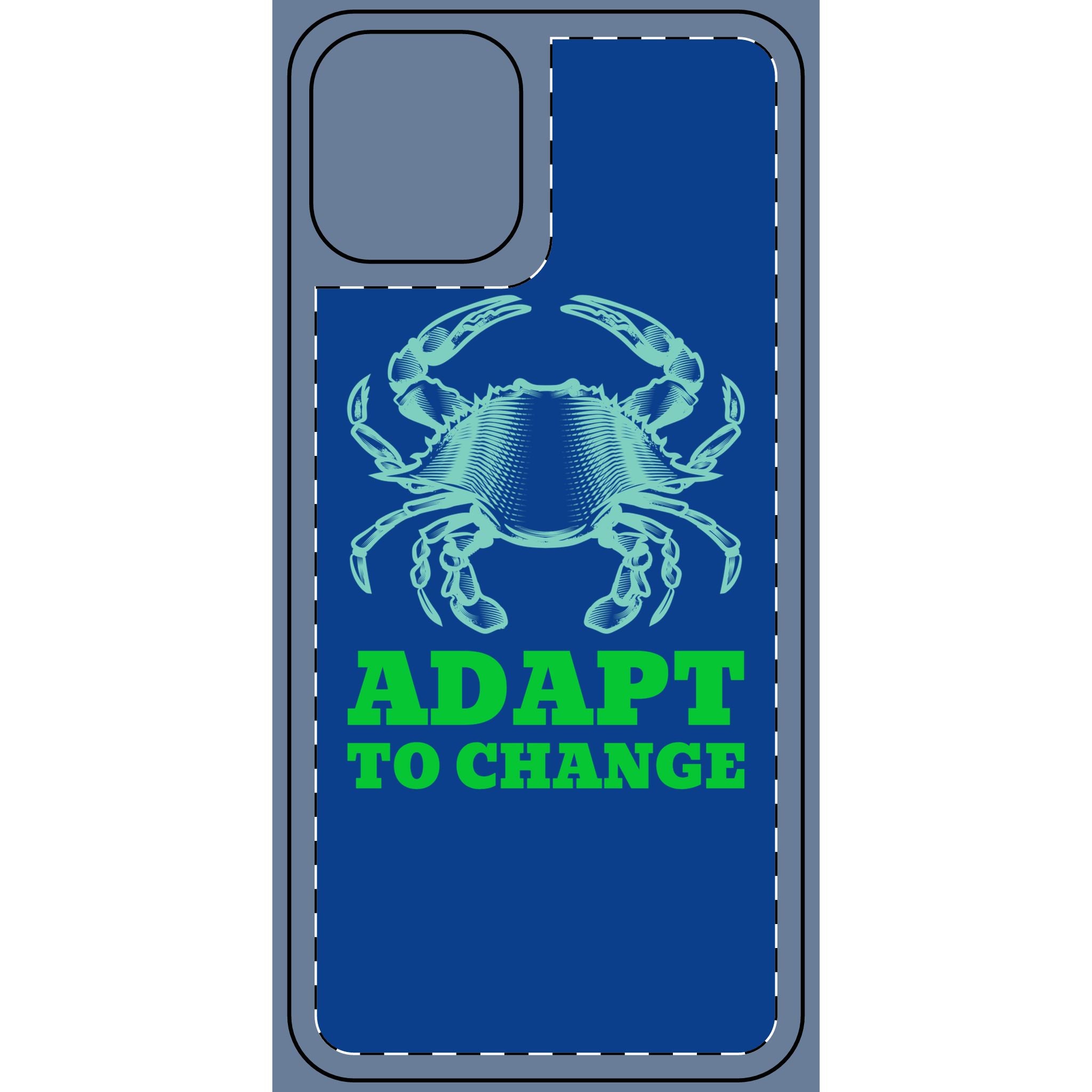 Crab illustration Adapt to Change Phone Cover