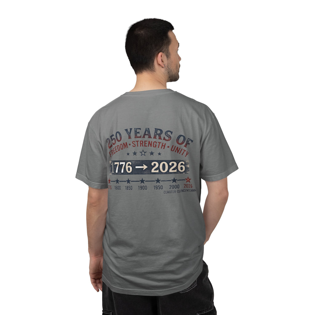 America 250th Anniversary T-Shirt — "Happy 250th Birthday America" Patriotic Tee (1776–2026)