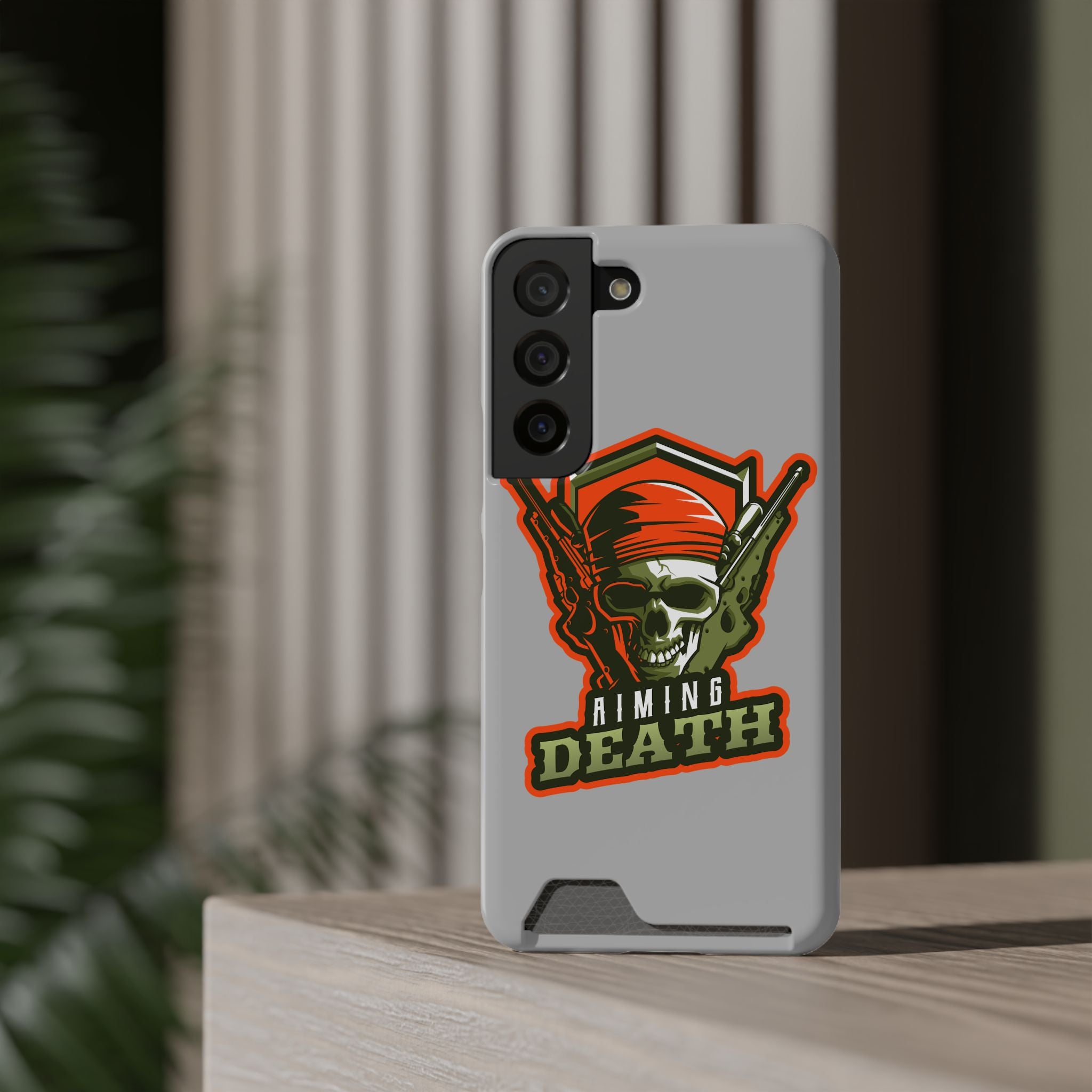 Skull with Bandana and Guns Phone Case