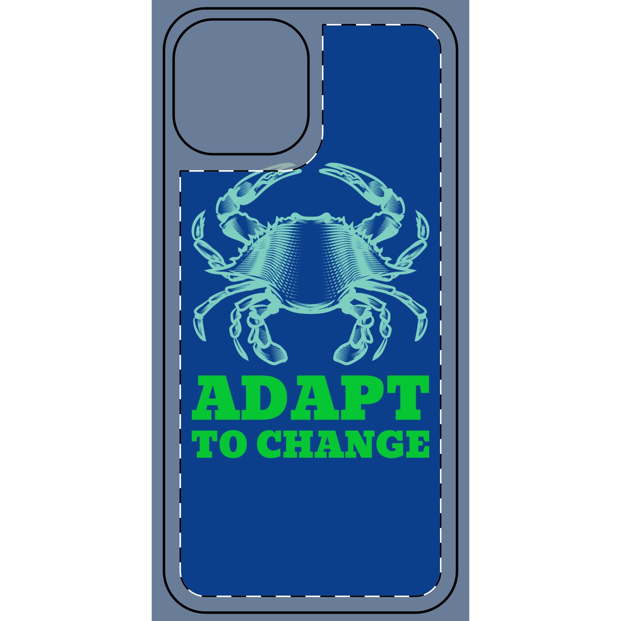 Crab illustration Adapt to Change Phone Cover