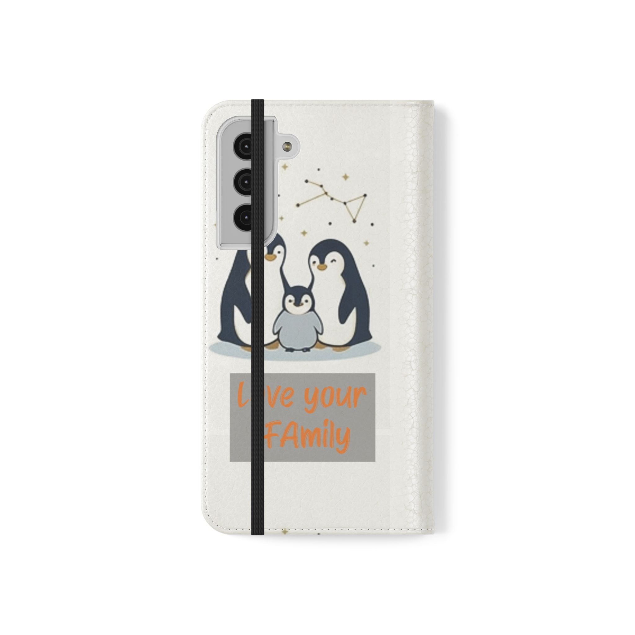 Penguin Family Love Phone flip case