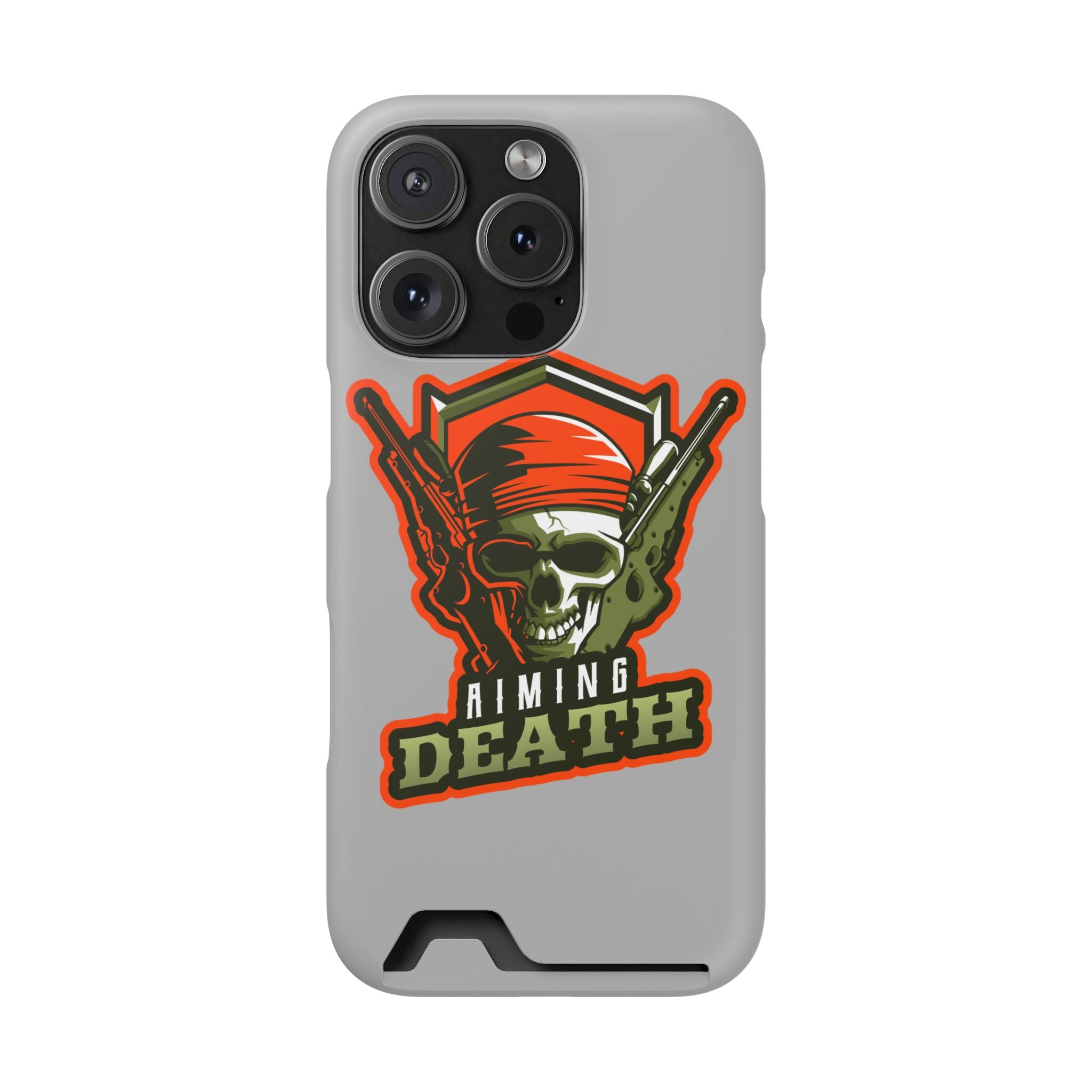 Skull with Bandana and Guns Phone Case