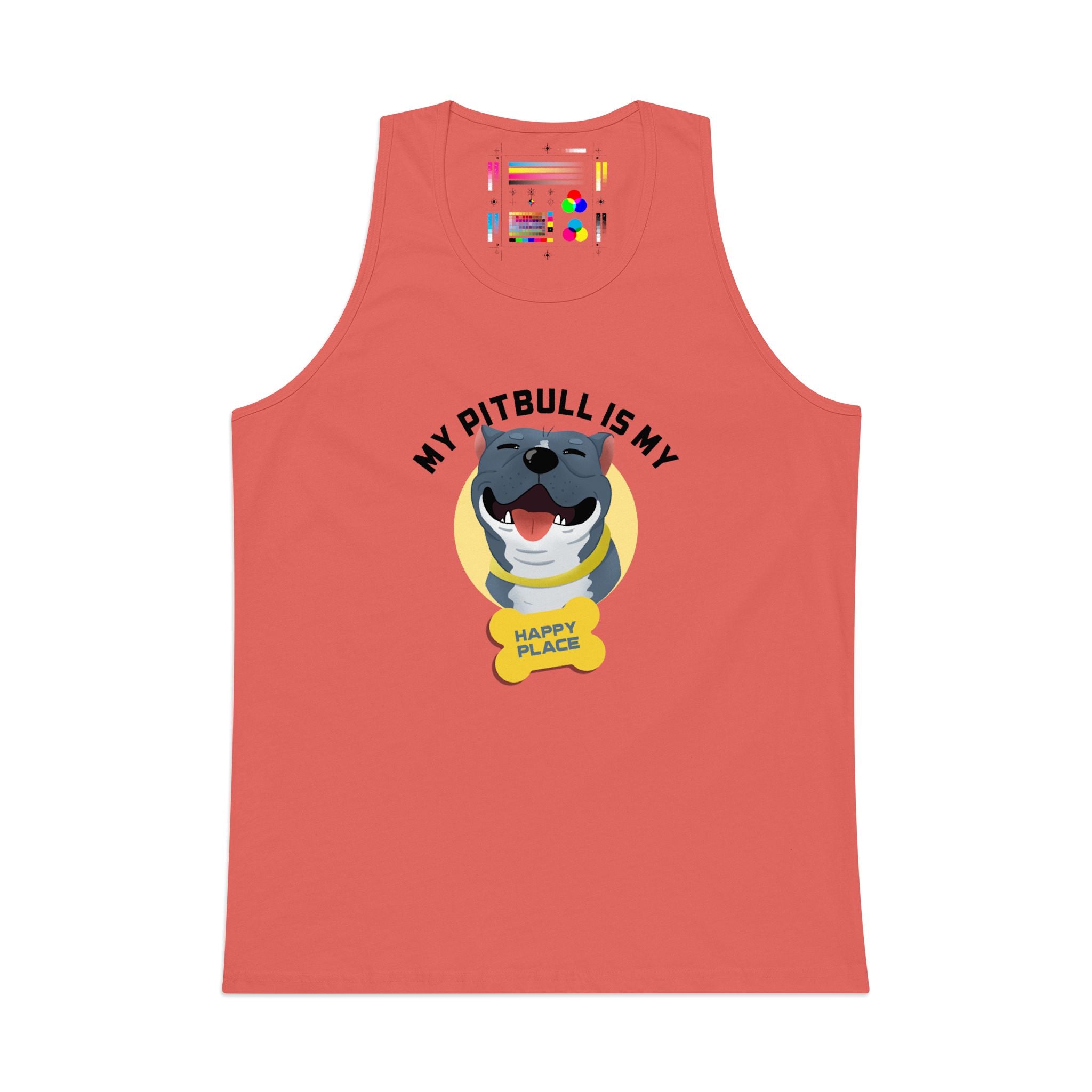My Pitbull Is My Happy Place Tank | Pitbull Dog Tank Top
